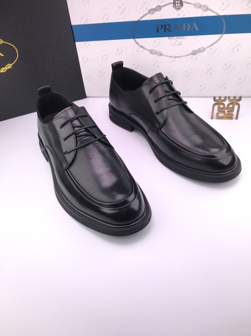 PRADA Leather Oxford Dress Shoes for Men - Soft, Comfortable, and Stylish