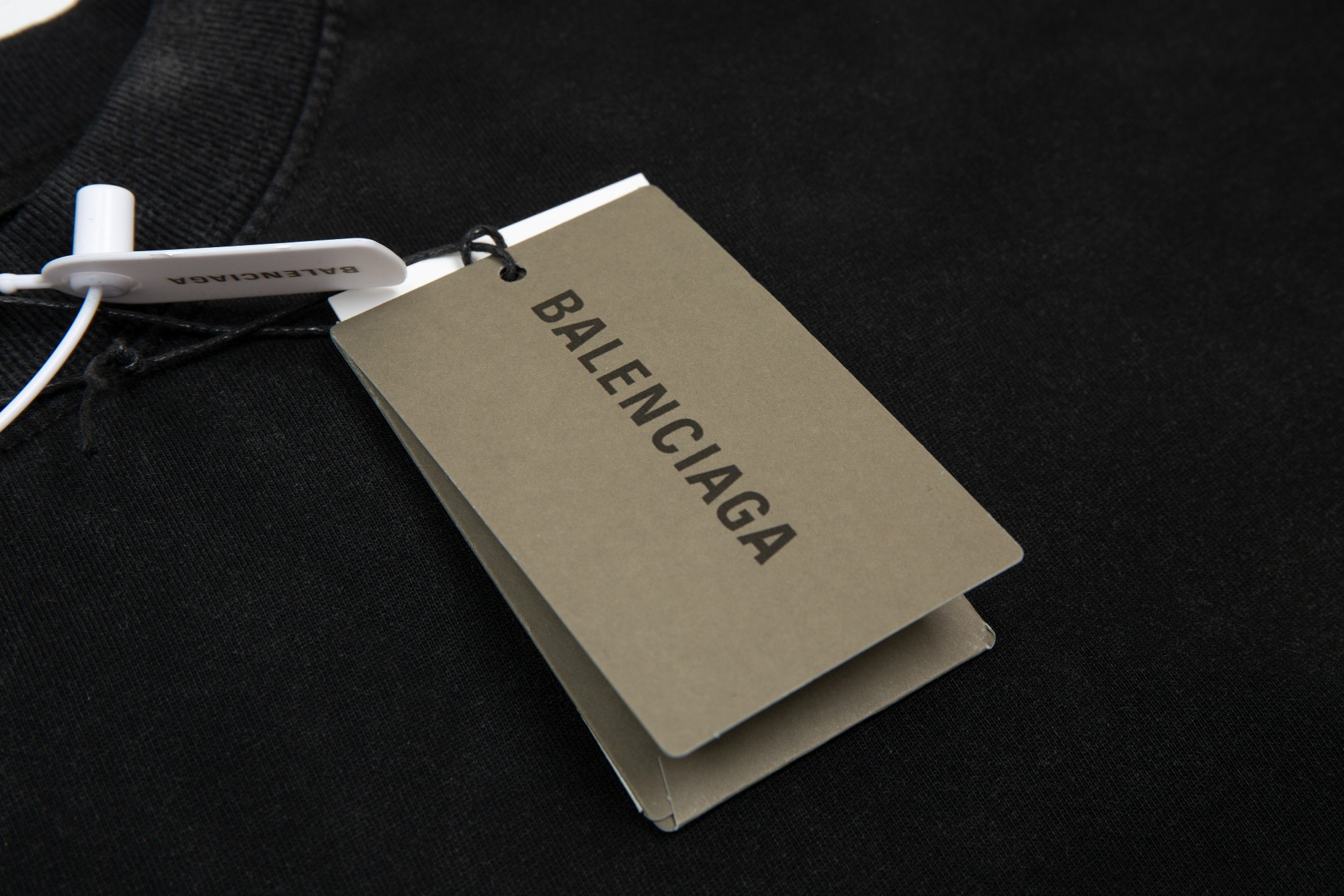 （顶级） BALENCIAGA/巴黎世家 24ss 前后logo刺绣渐变做旧短袖
