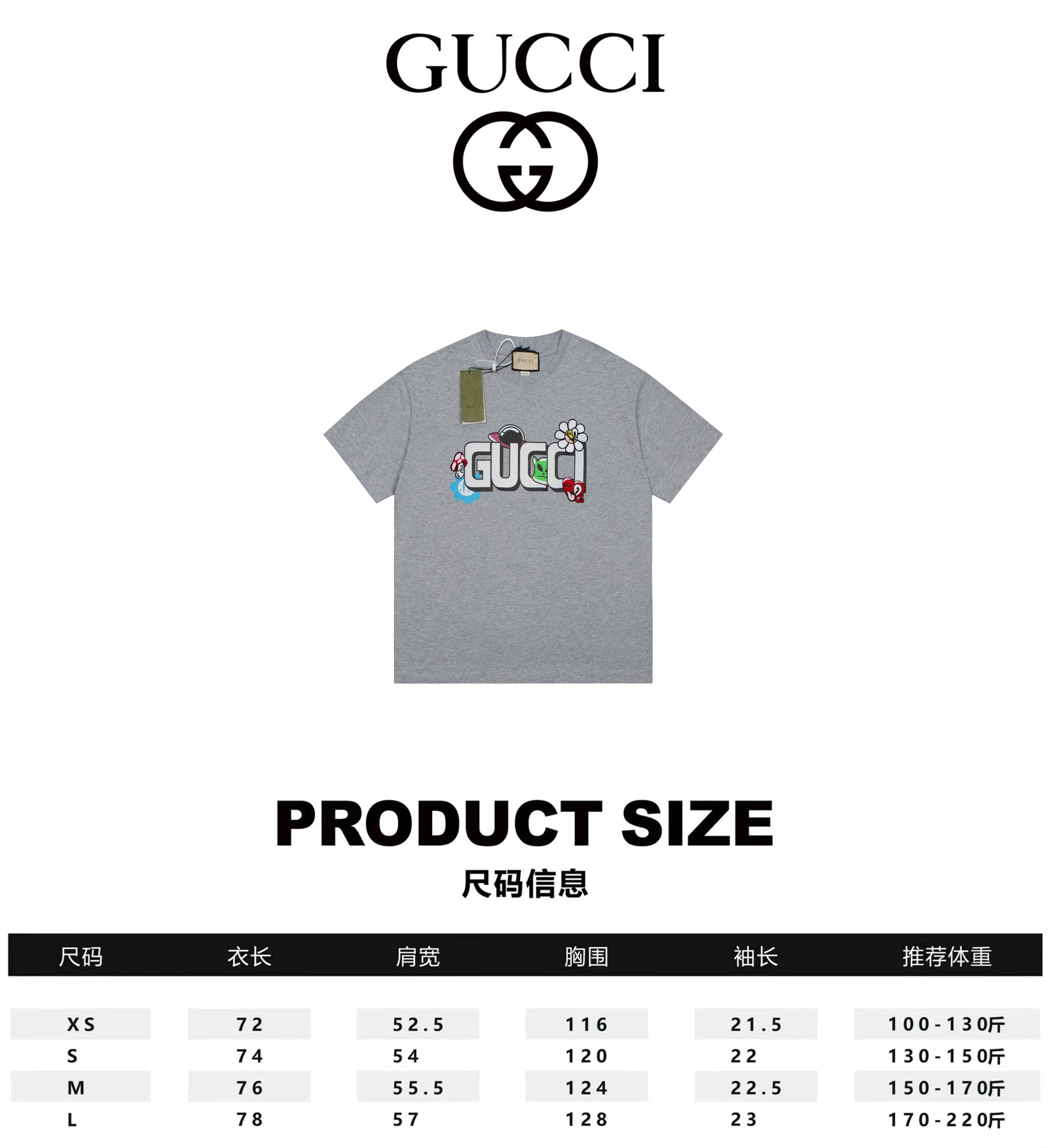 Gucci Clothing T-Shirt Embroidery Spring/Summer Collection Short Sleeve