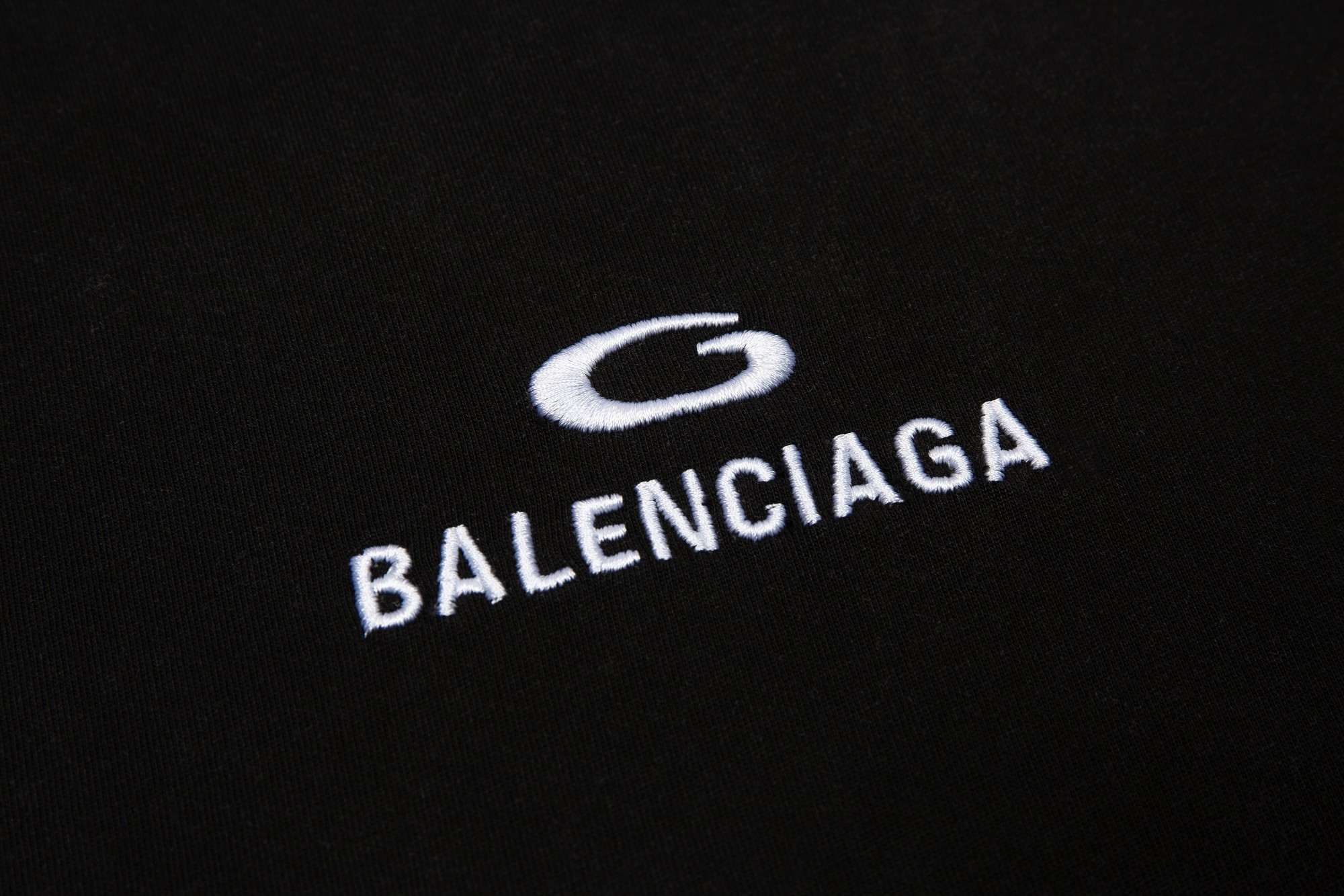 顶级） BALENCIAGA/巴黎世家 最新G标字母刺绣做旧短袖