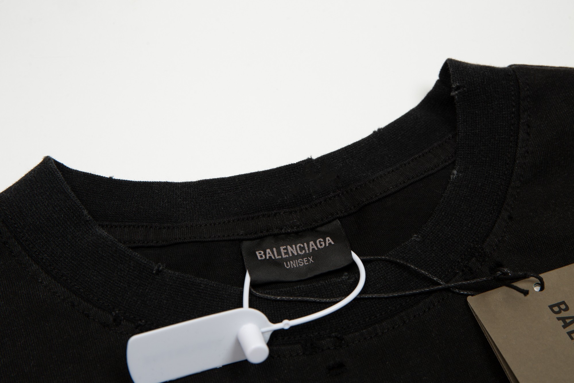 顶级） BALENCIAGA/巴黎世家 最新G标字母刺绣做旧短袖