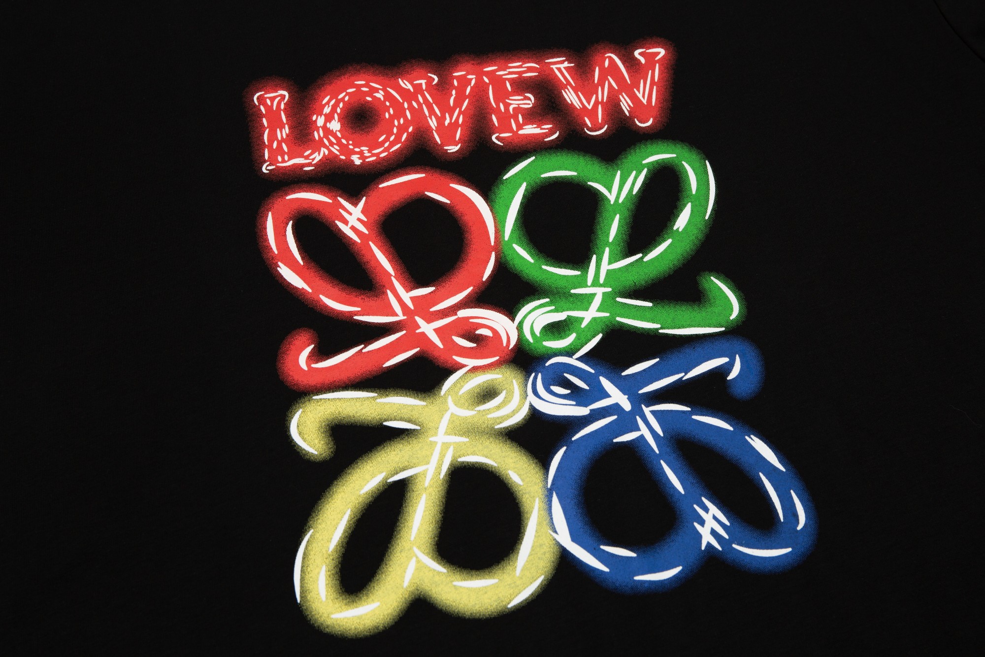 LOEWE/罗意威 24Ss 霓虹LOGO短袖