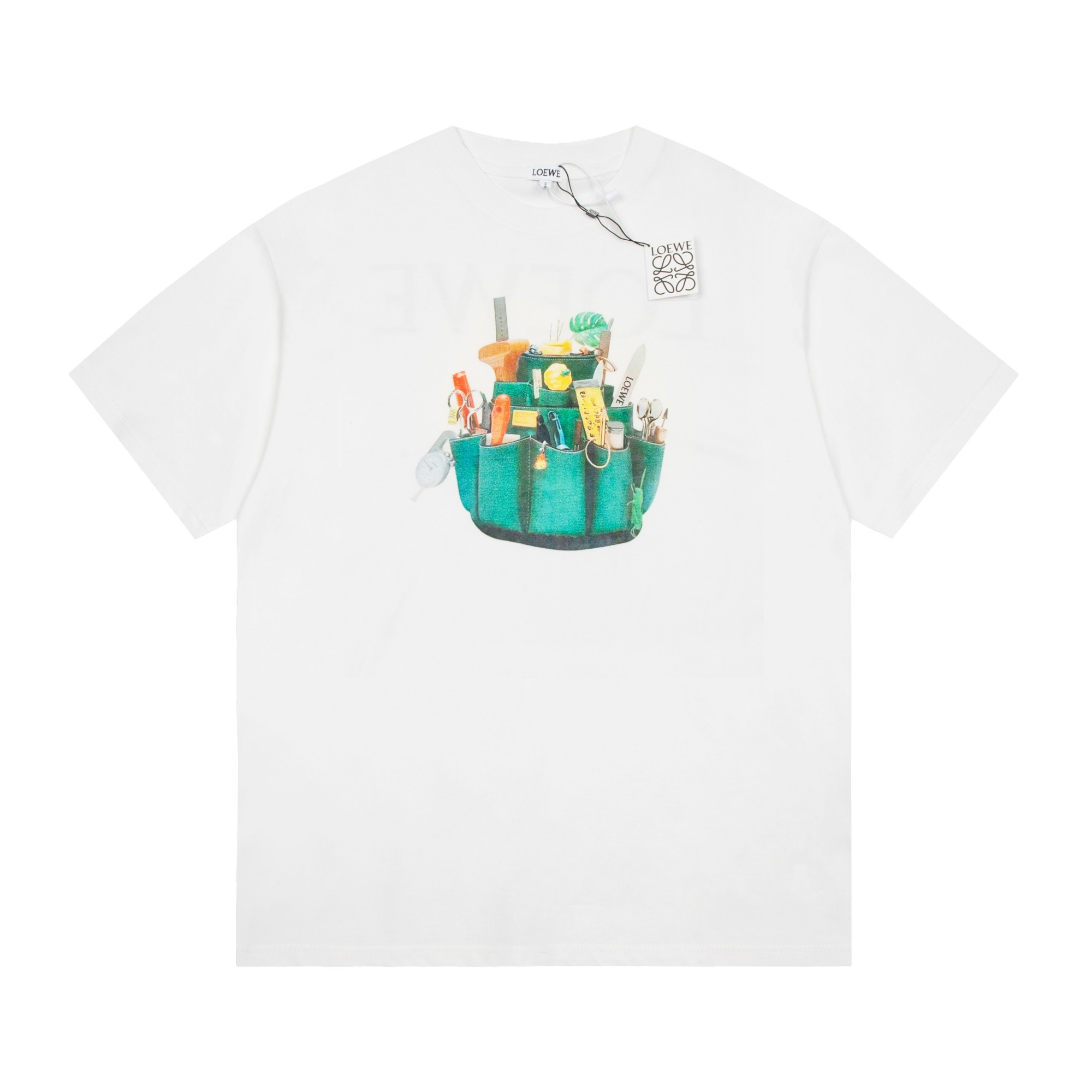 LOEWE/罗意威 24Ss Crafted World 匠艺天地展会系列 工具皮袋短袖