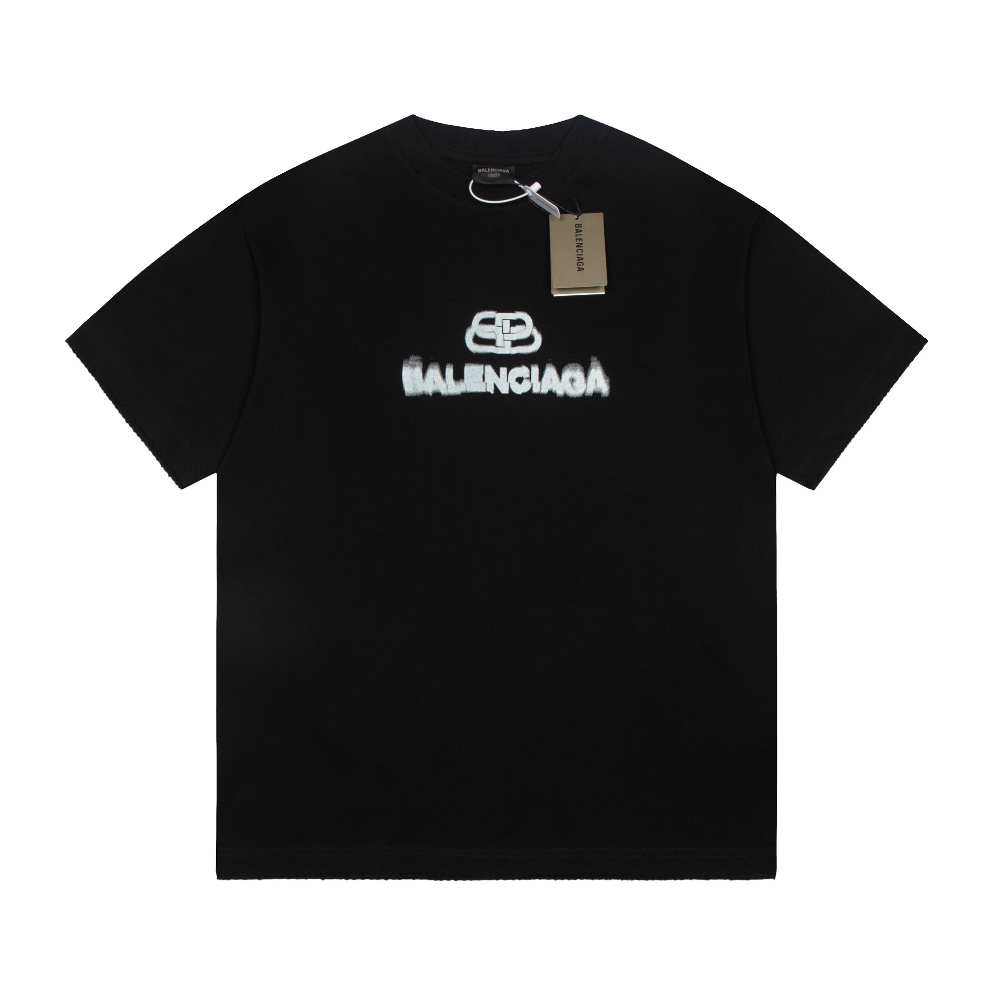 Balenciaga Clothing T-Shirt Printing Unisex Cotton Short Sleeve