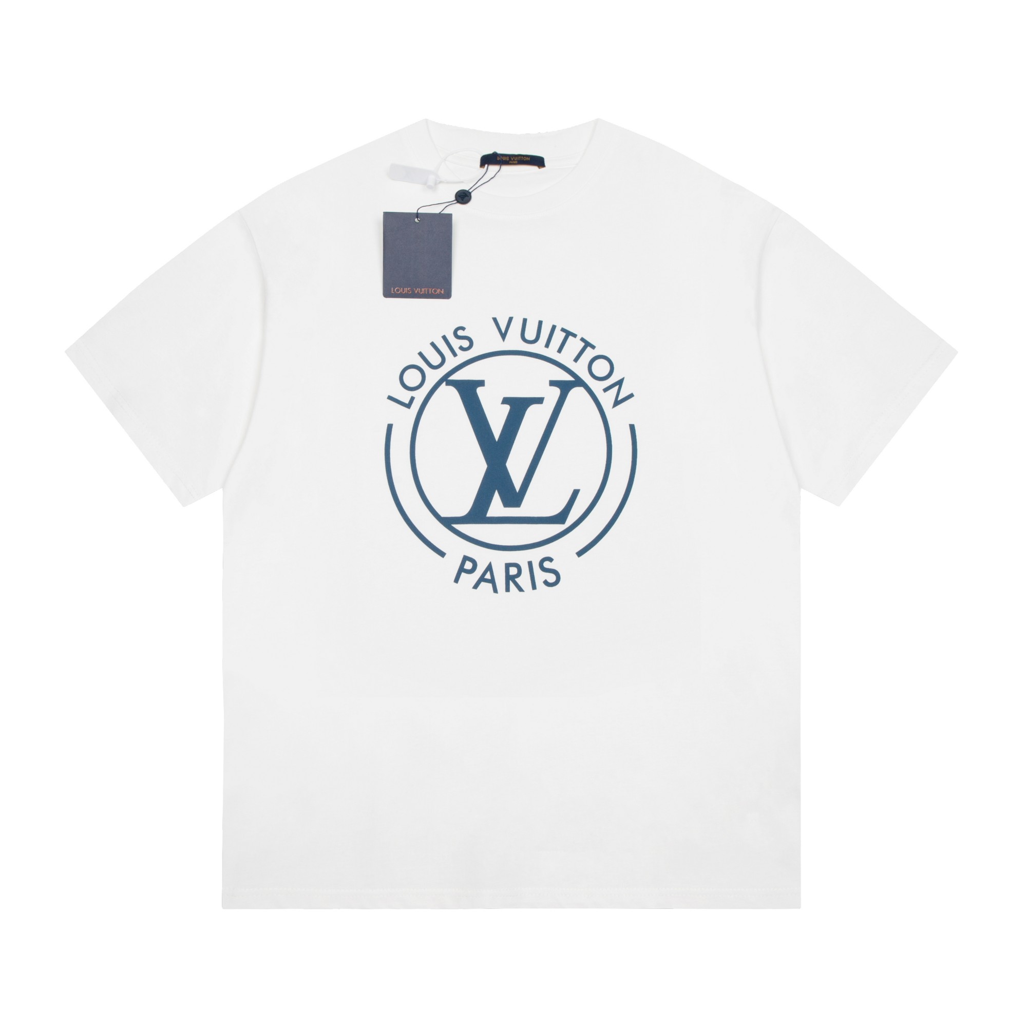 Louis Vuitton Clothing T-Shirt Printing Unisex Combed Cotton Short Sleeve