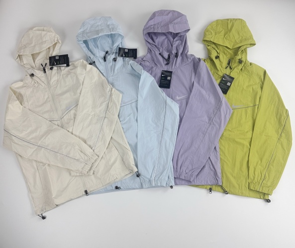 Nike Hooded Windbreaker Lightweight UV Protection Sunscreen Jacket