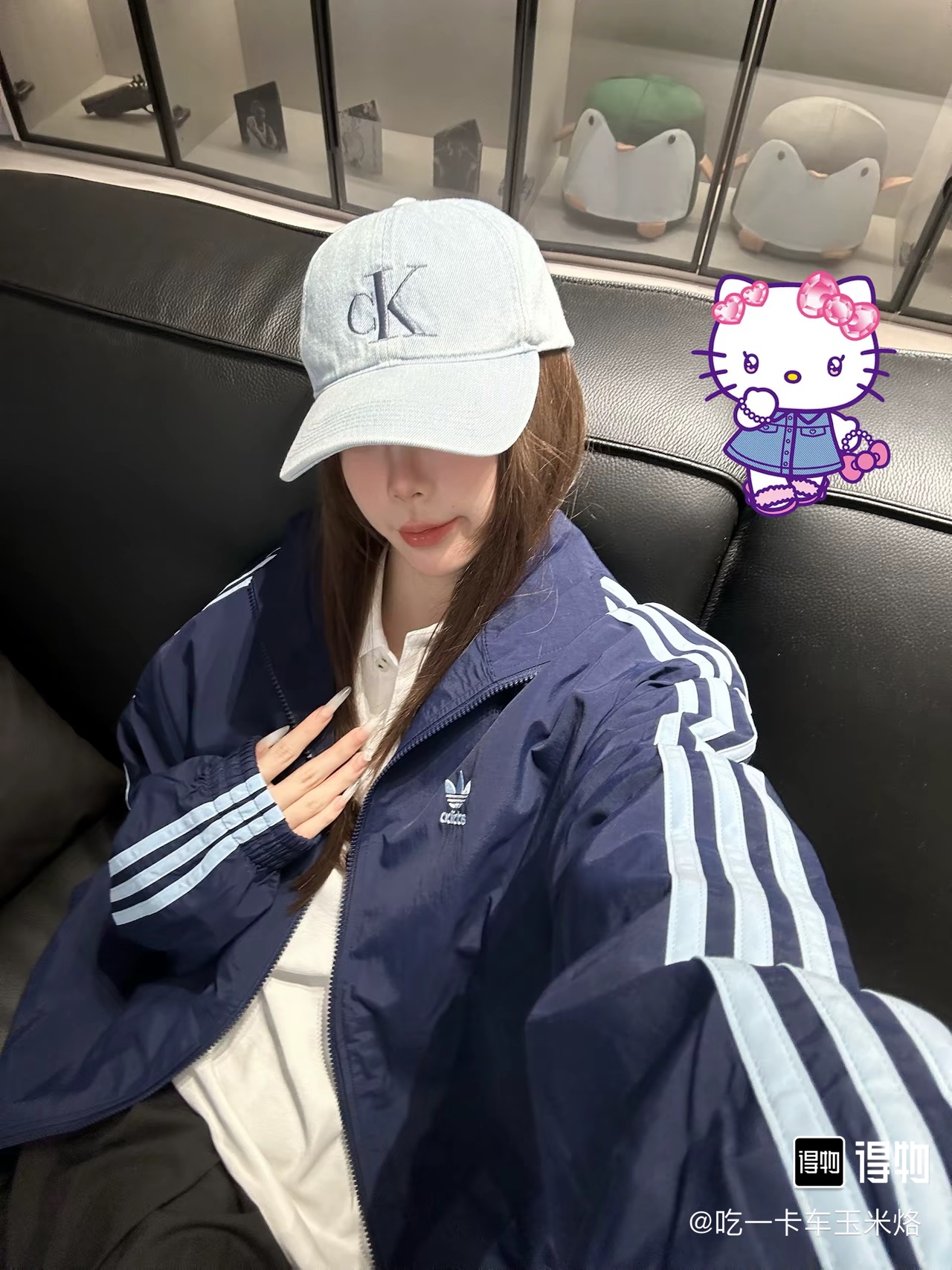 Adidas Women's Oversized Embroidered Track Jacket, Unisex Style, Blue color 3 i1754576377005 9729 0 1