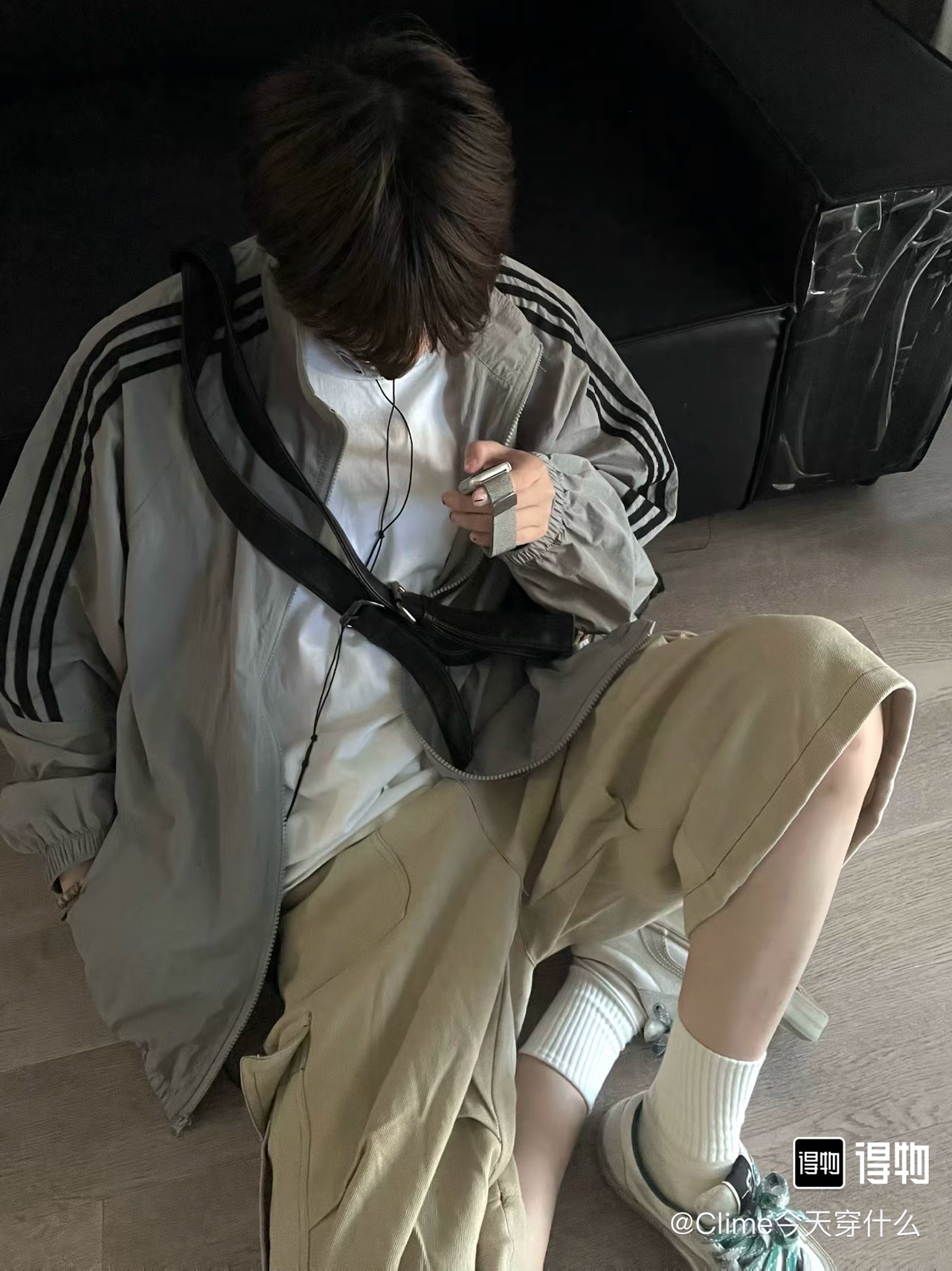 Adidas Women's Oversized Embroidered Track Jacket, Unisex Style, Blue color 9 i1754576378078 5795 0 7