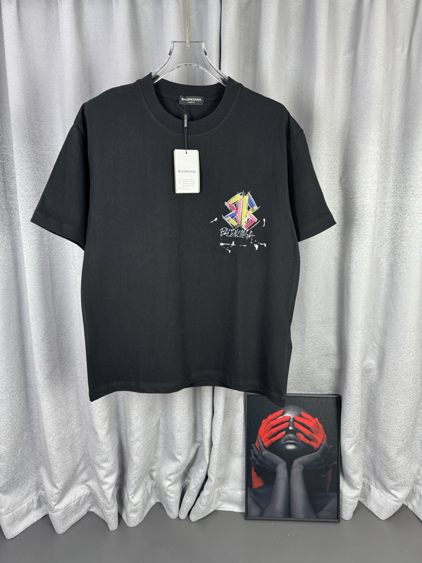 P85 [Versión superior] BLCG Paris 2026SS Camiseta de manga corta con estampado de inyección directa de alta tecnología …