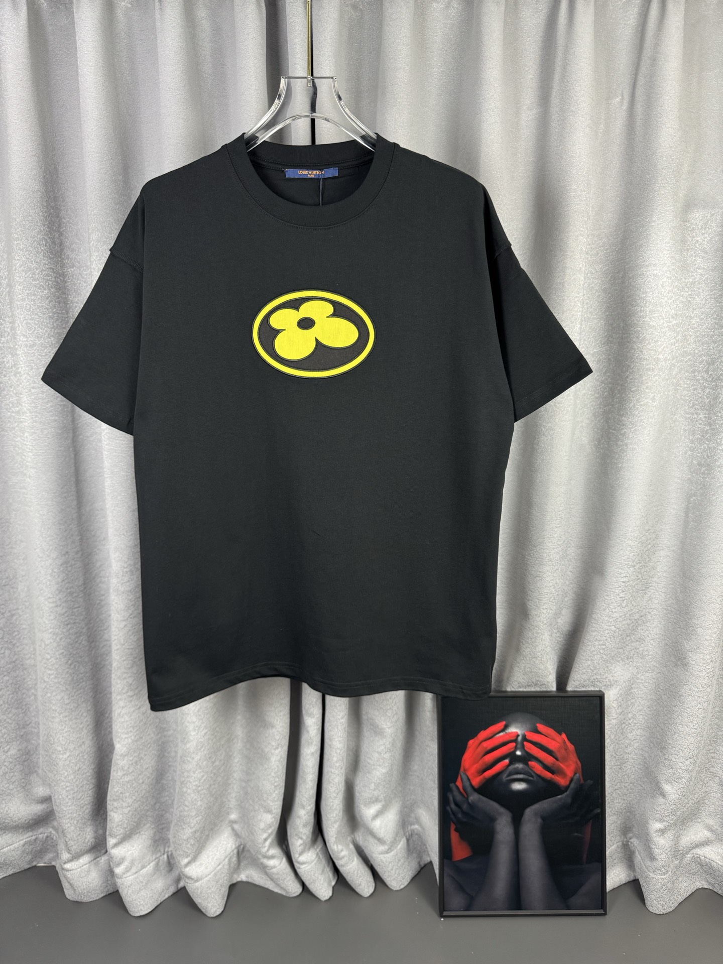 P85 [alta versión] 1V Louis Vuitton 2026SS Primavera/Verano de alto gramaje y trabajo pesado, camiseta de manga corta c…