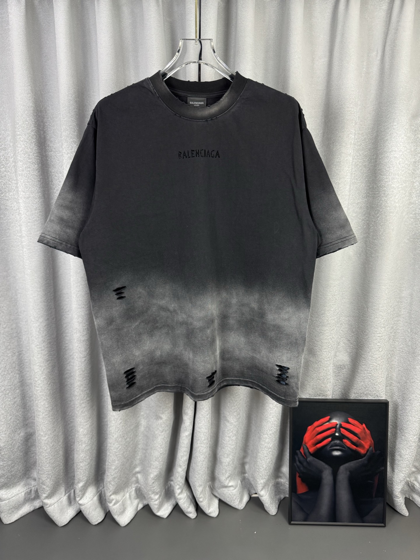 P110 BLCG Balenciaga, artesanía de alta resistencia a nivel de mostrador, laminado, desgastado, lavado y desgastado, re…
