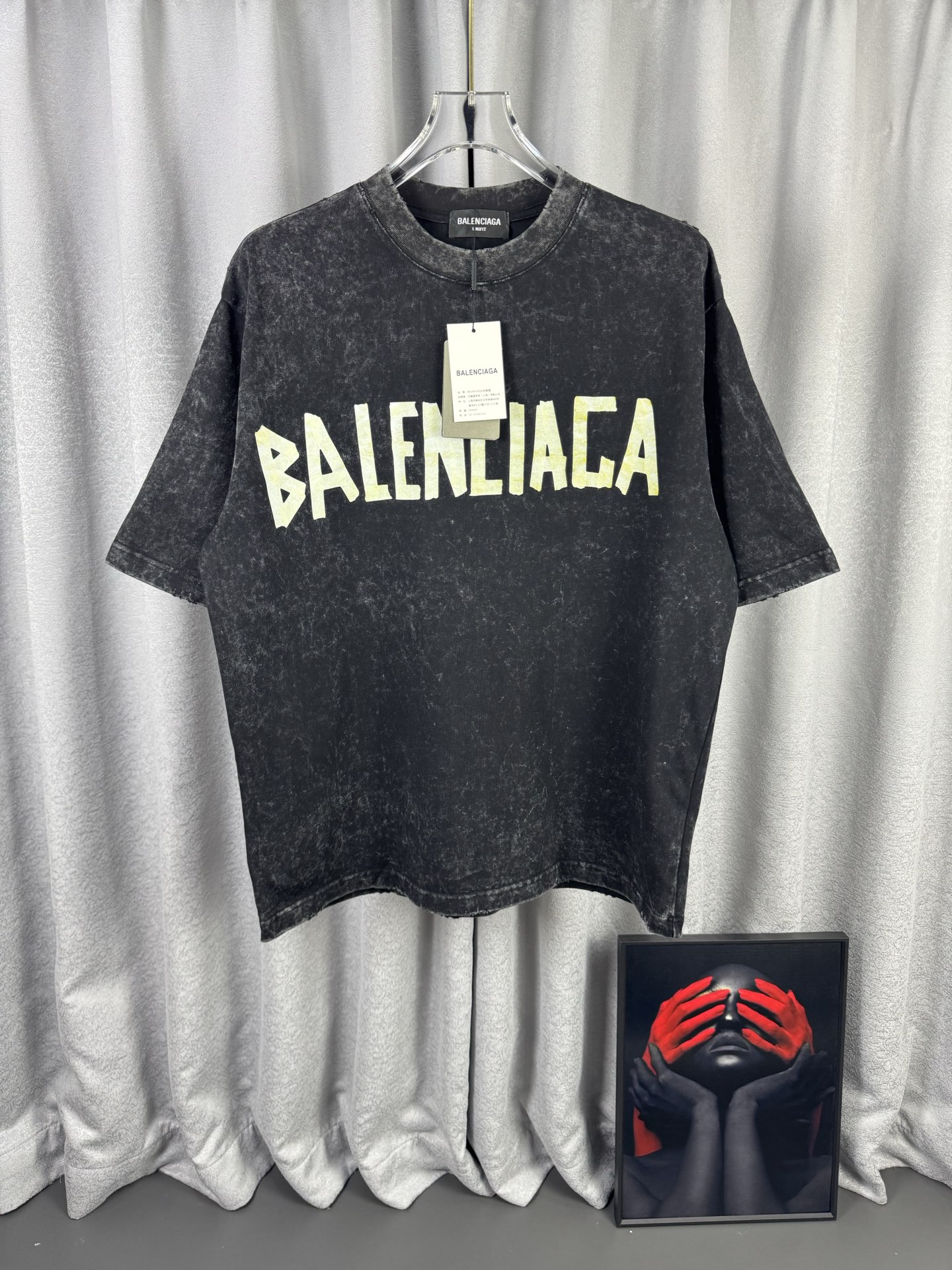 P100 BLCG Paris 2026 Primavera / Verano Estampado de cinta de París Verano Nuevo Contador original Americano Lavado con…