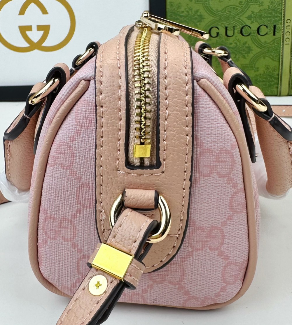 Gucci Ophidia 超ミニ手提げバッグ グレー・ブルーのGGスプリームキャンバス