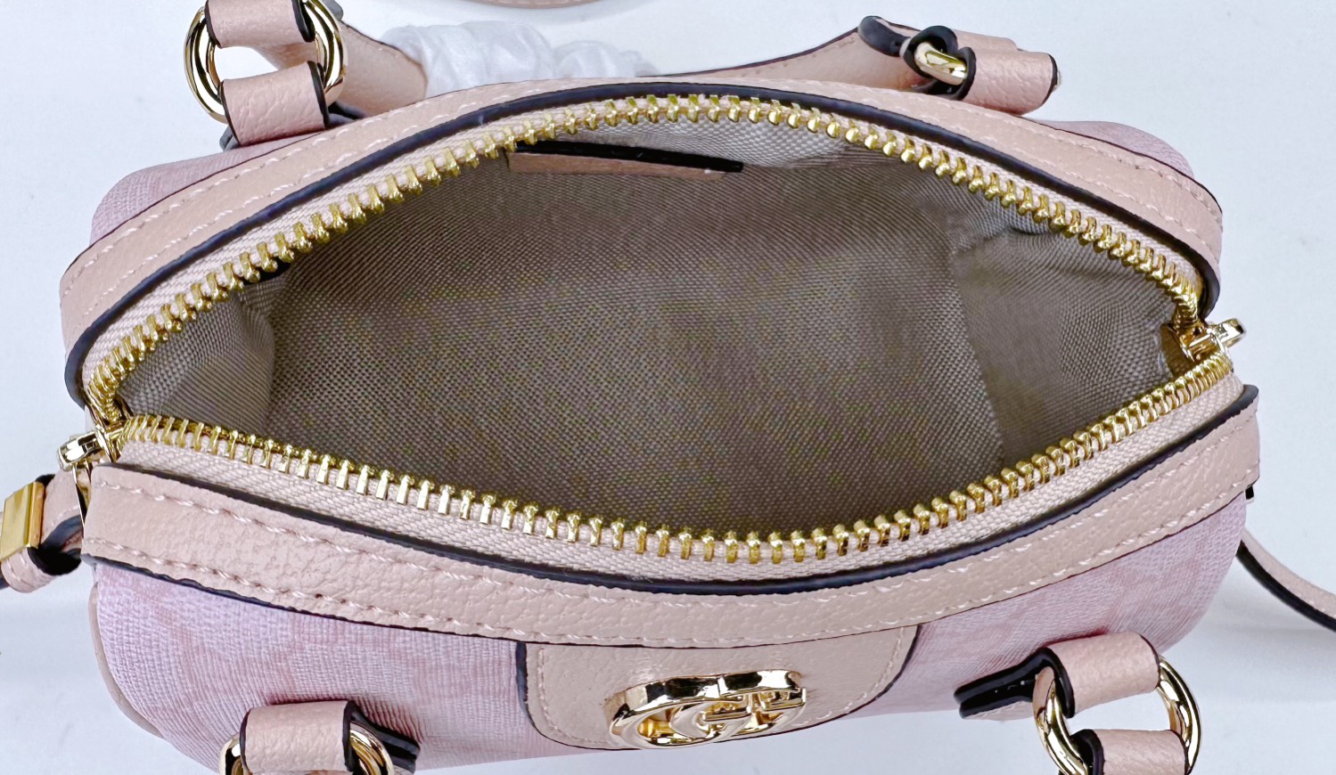 Gucci Ophidia 超ミニ手提げバッグ グレー・ブルーのGGスプリームキャンバス