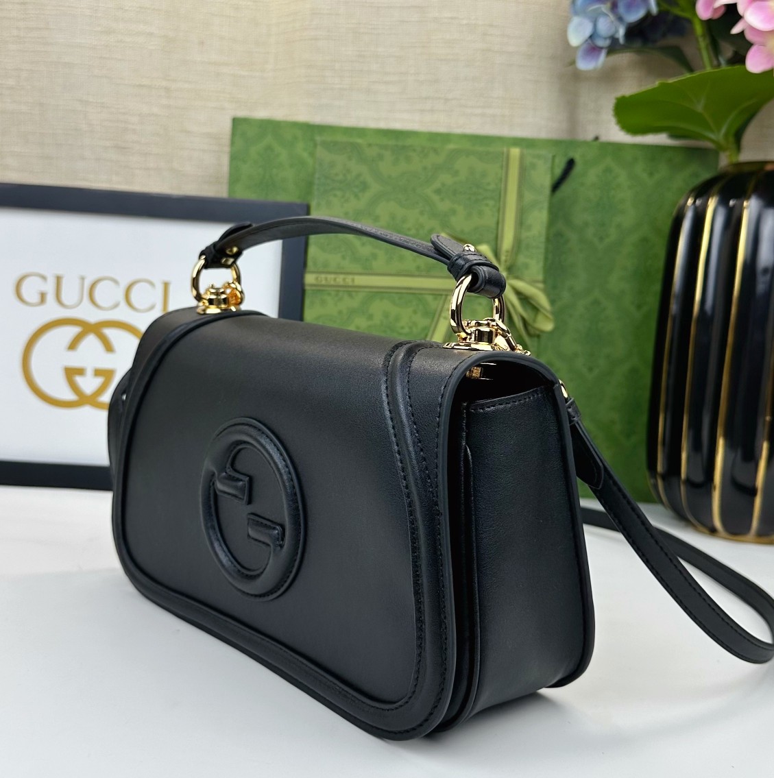 G家新作ダブルG図案手提げバッグ - モダンでスタイリッシュなデザイン