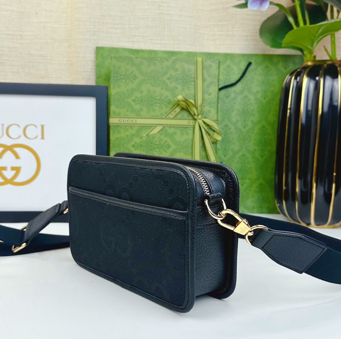 Gucci Ophidia中号トートバッグ - クラシックGGキャンバス