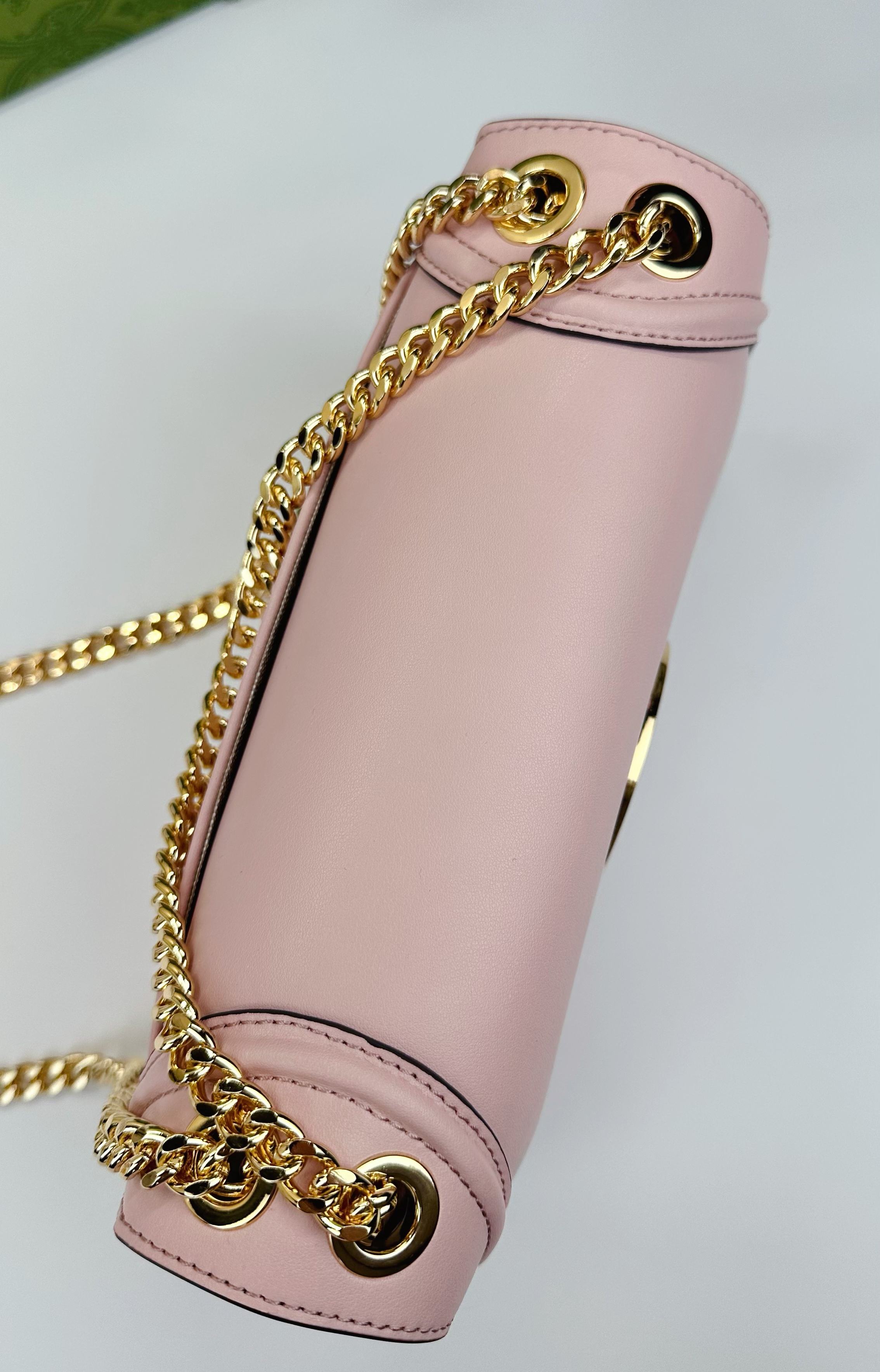 Gucci Blondie小号肩背包 - 浅粉色のエレガンス