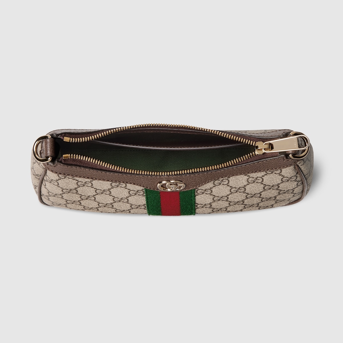 Gucci Ophidiaシリーズ小号肩背包 - 柔らかなGGキャンバスと革の組み合わせ