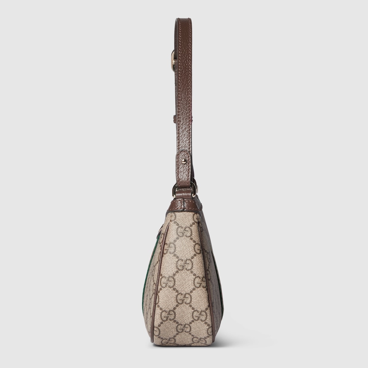 Gucci Ophidiaシリーズ小号肩背包 - 柔らかなGGキャンバスと革の組み合わせ