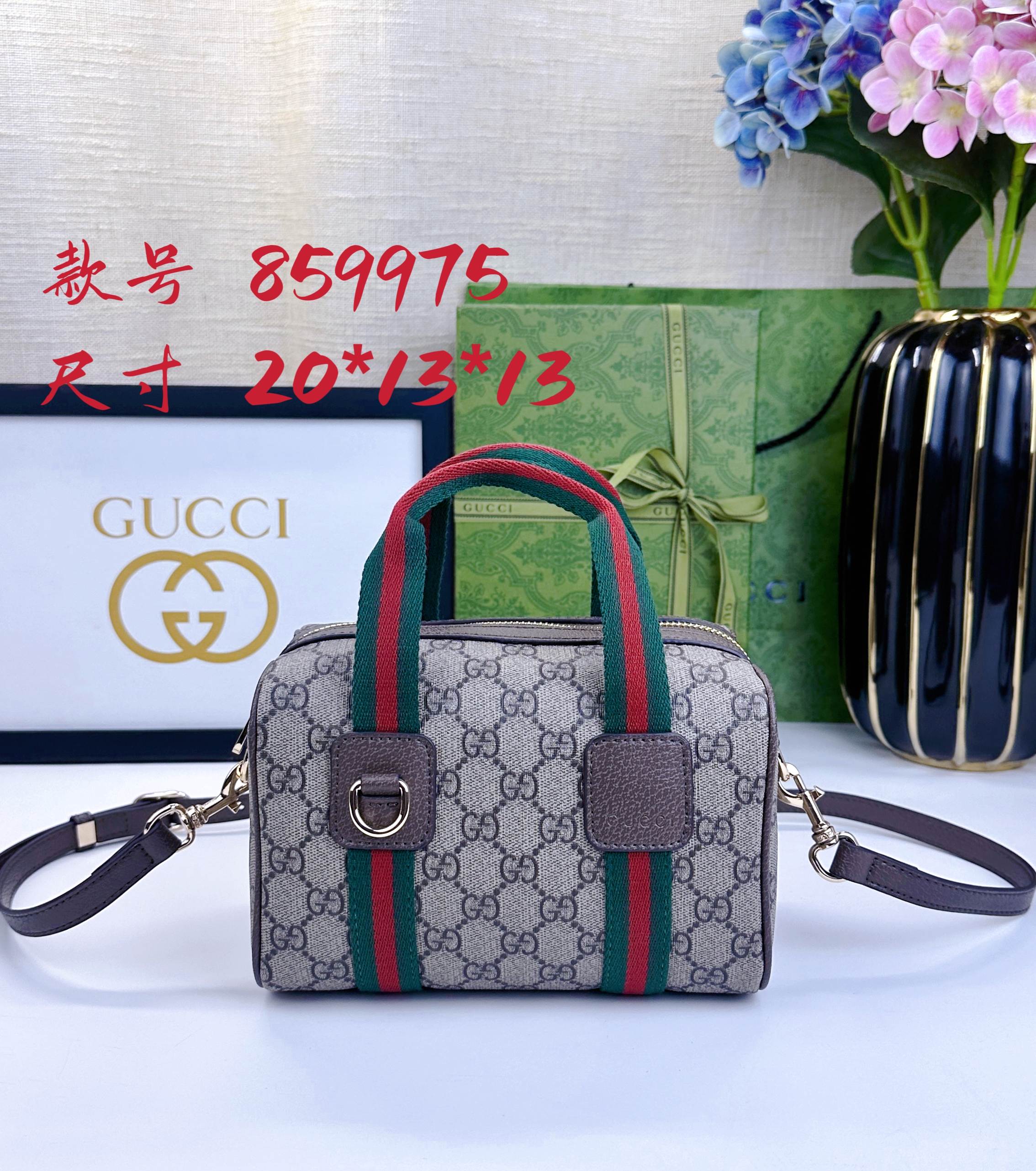 Gucci Mini GG手袋 - クラシックな旅行バッグデザイン