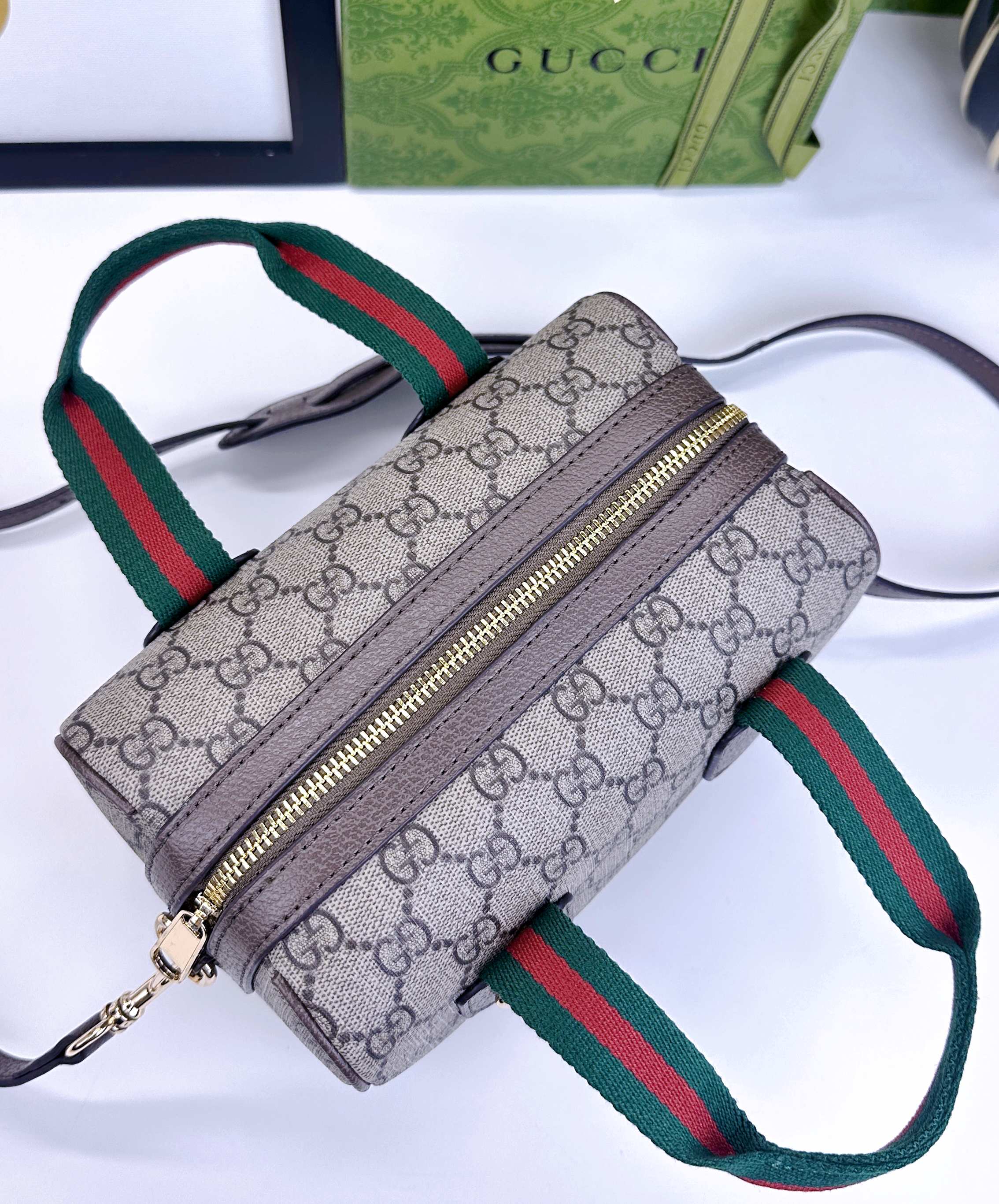 Gucci Mini GG手袋 - クラシックな旅行バッグデザイン