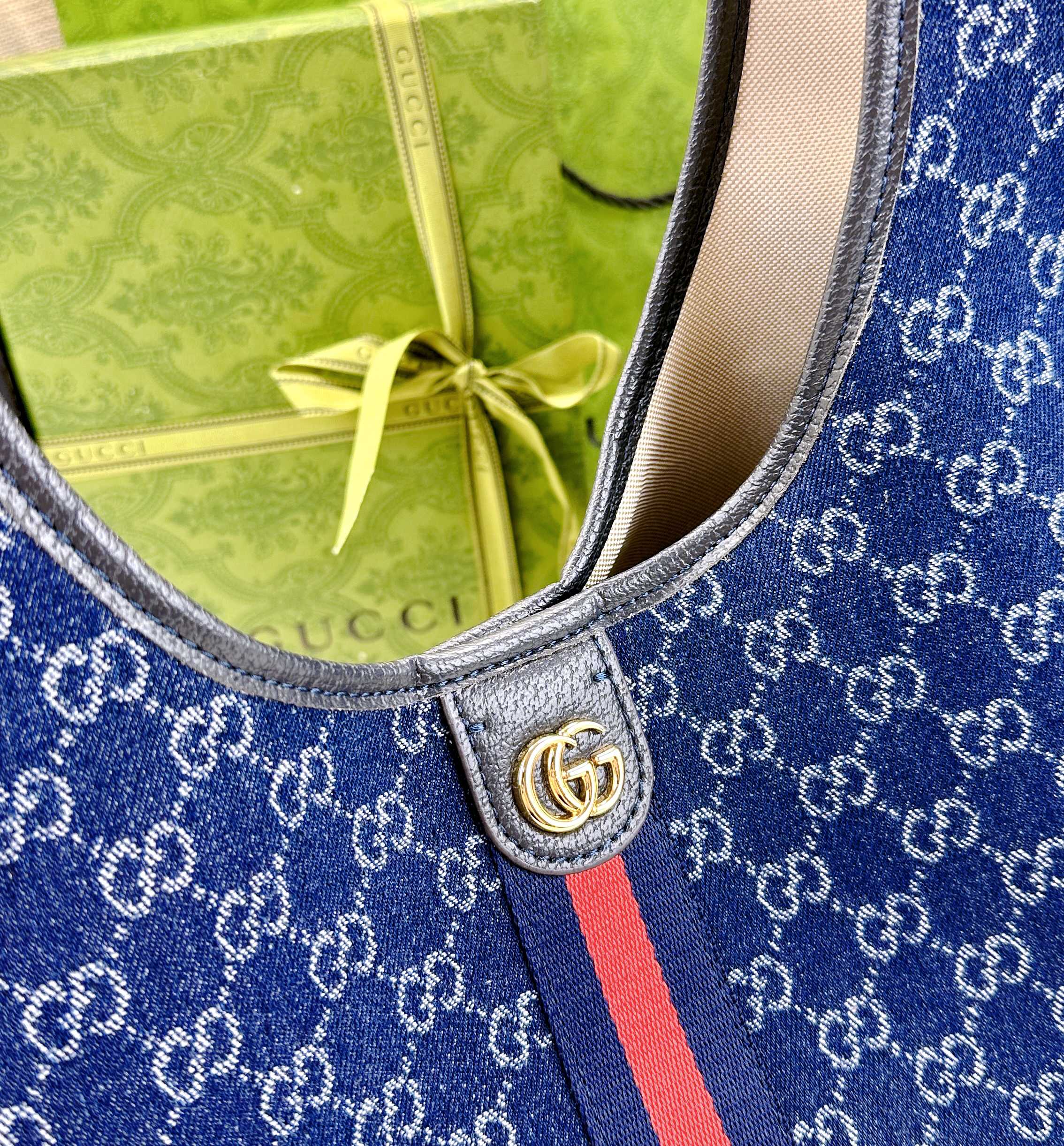 Gucci Giglio トートバッグ - GG帆布と可拆卸手拿包付き