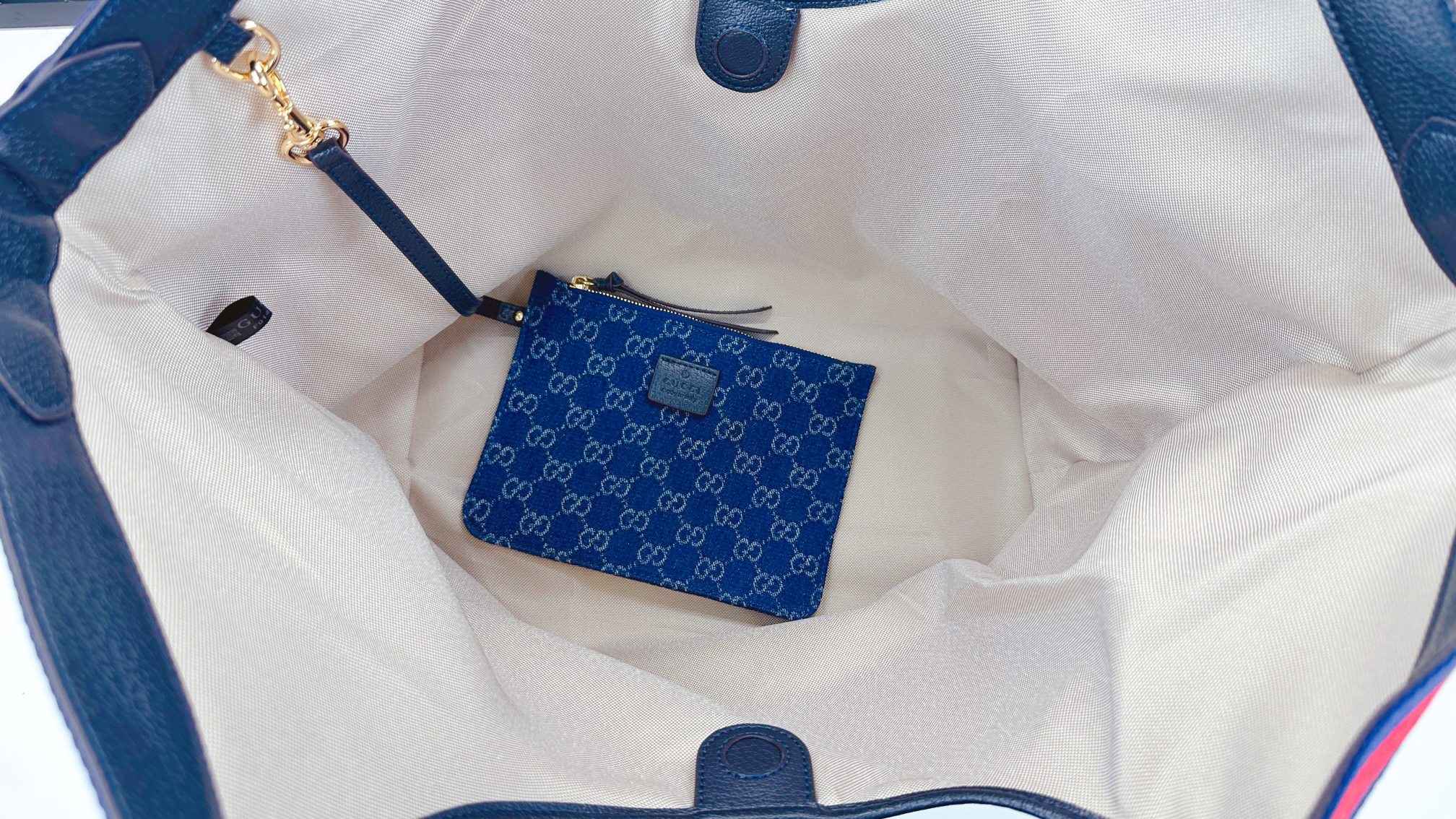 Gucci Giglio トートバッグ - GG帆布と可拆卸手拿包付き