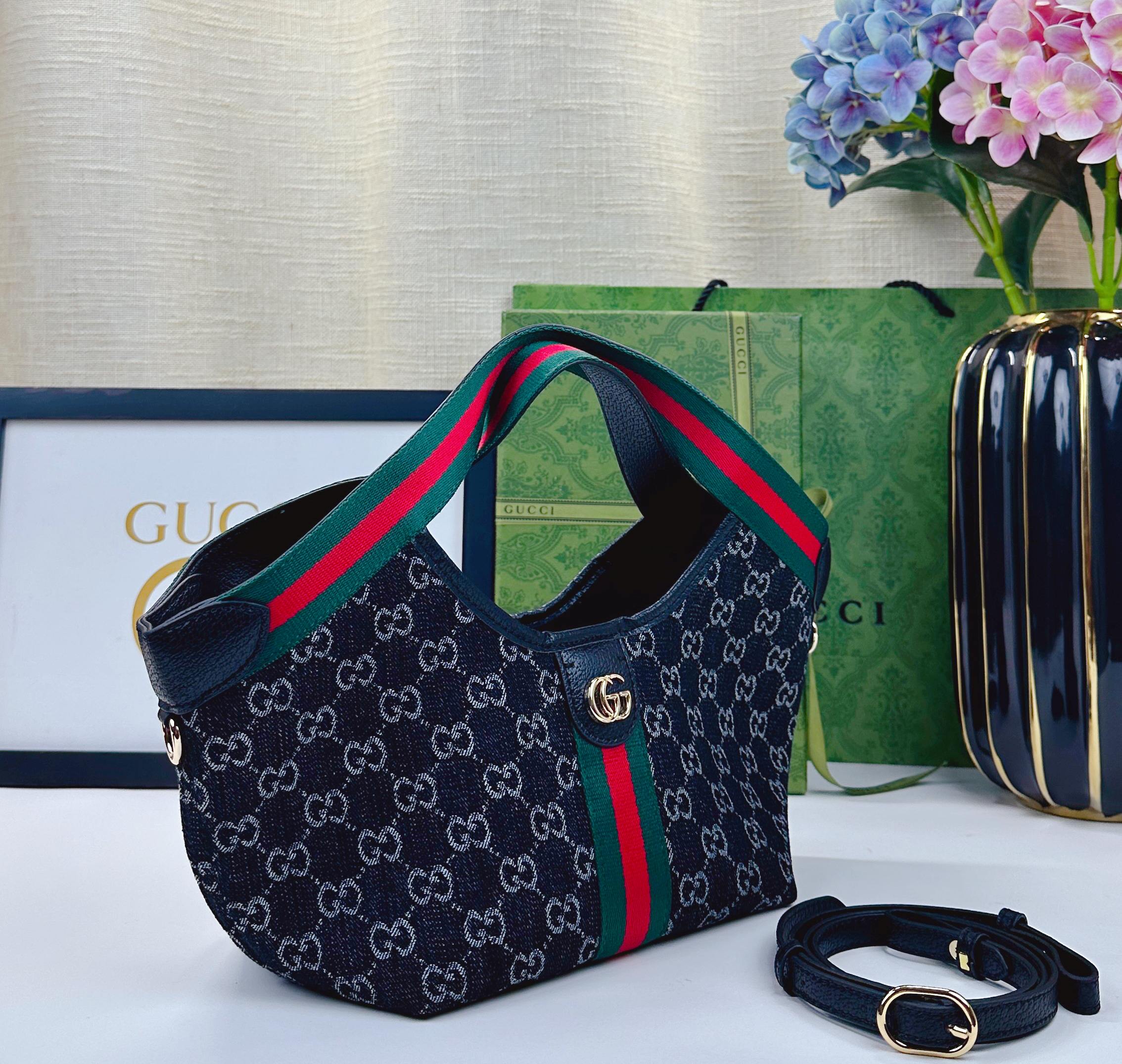 💰380 Gucci Giglio系列小号托特包于