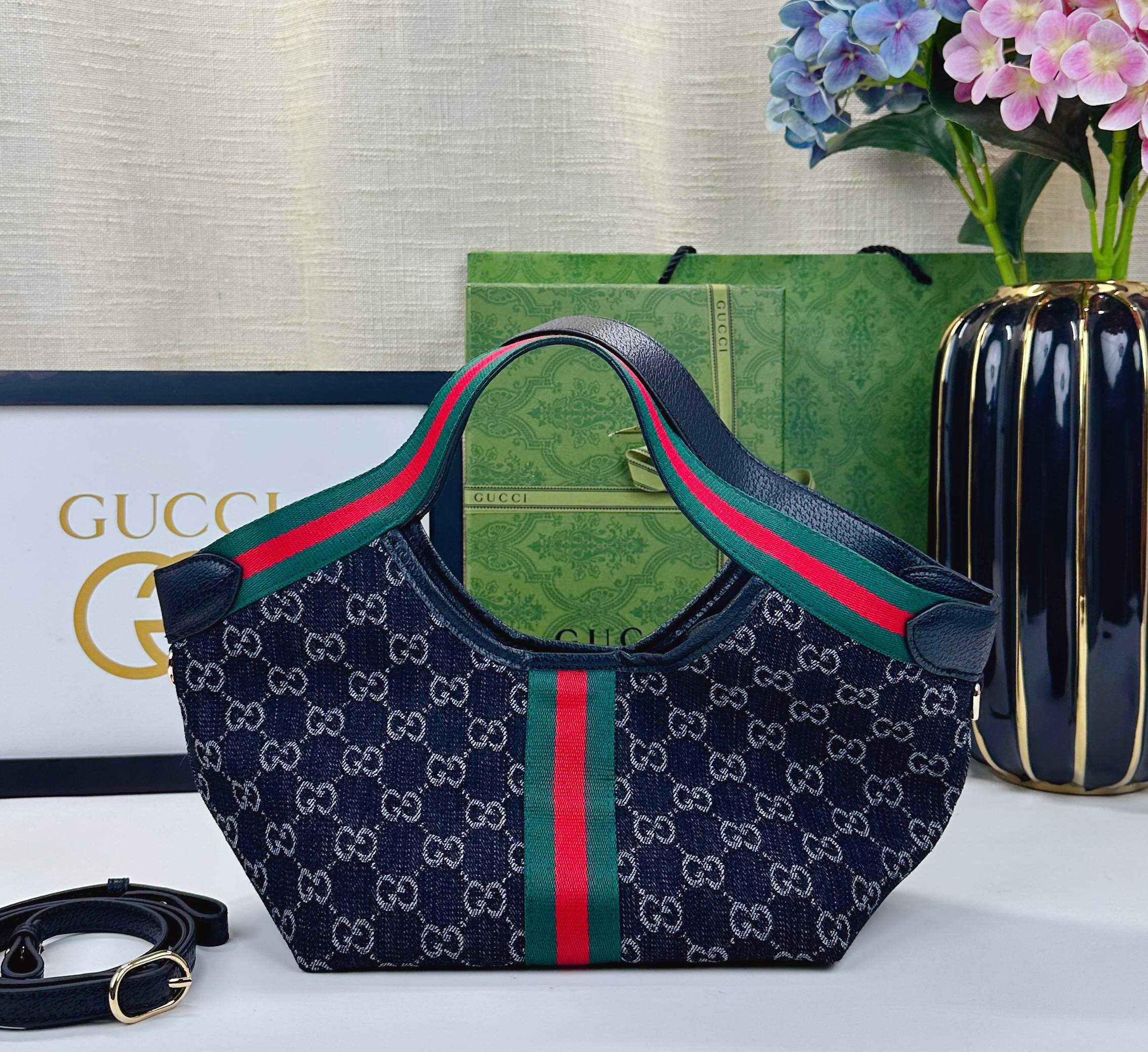 💰380 Gucci Giglio系列小号托特包于