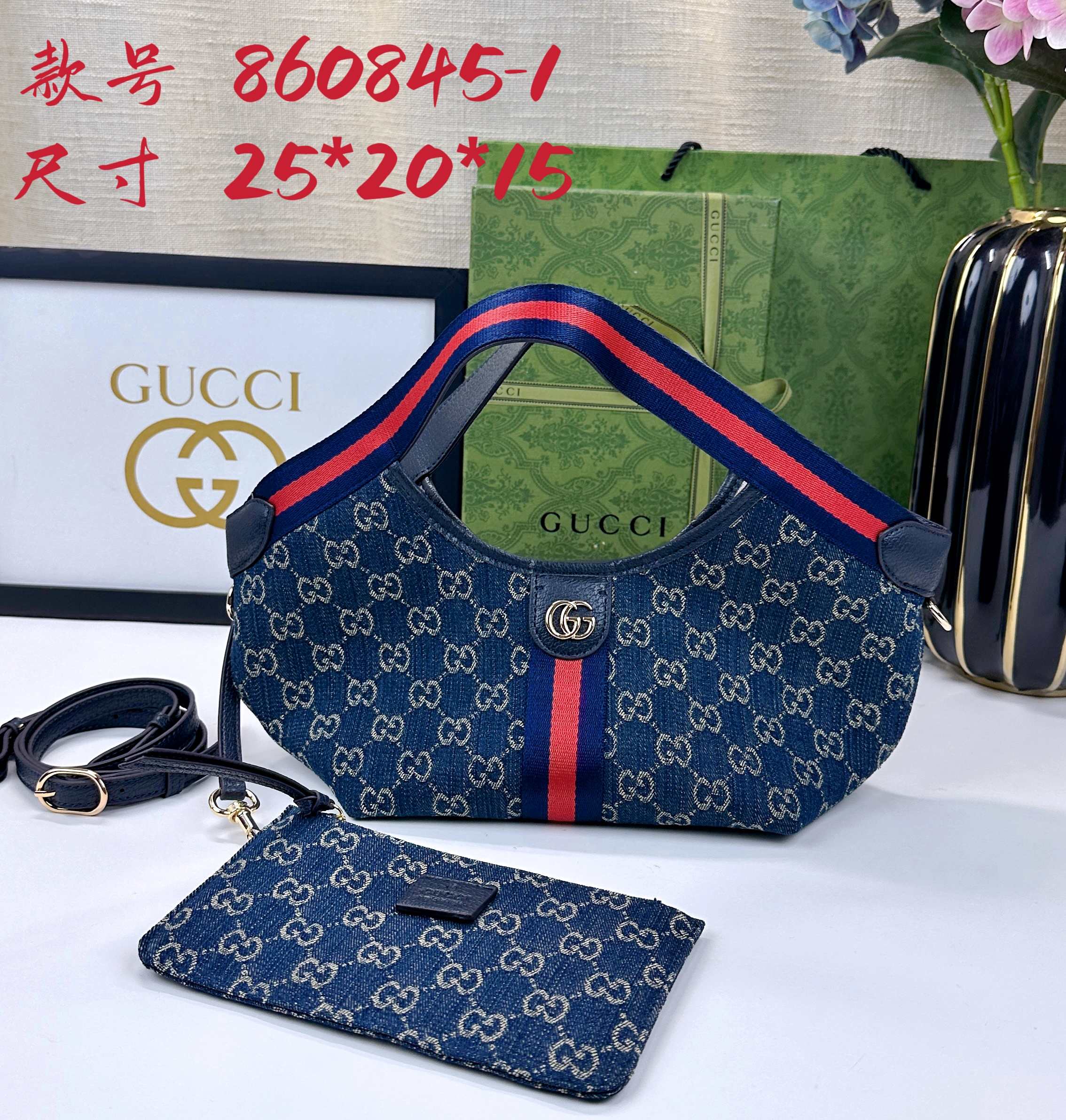 💰380   Gucci Giglio系列小号托特包于