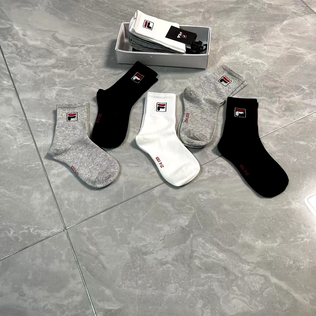 Fila Kids’ Cotton Socks with Embroidery: Best Wishes for the Best!
