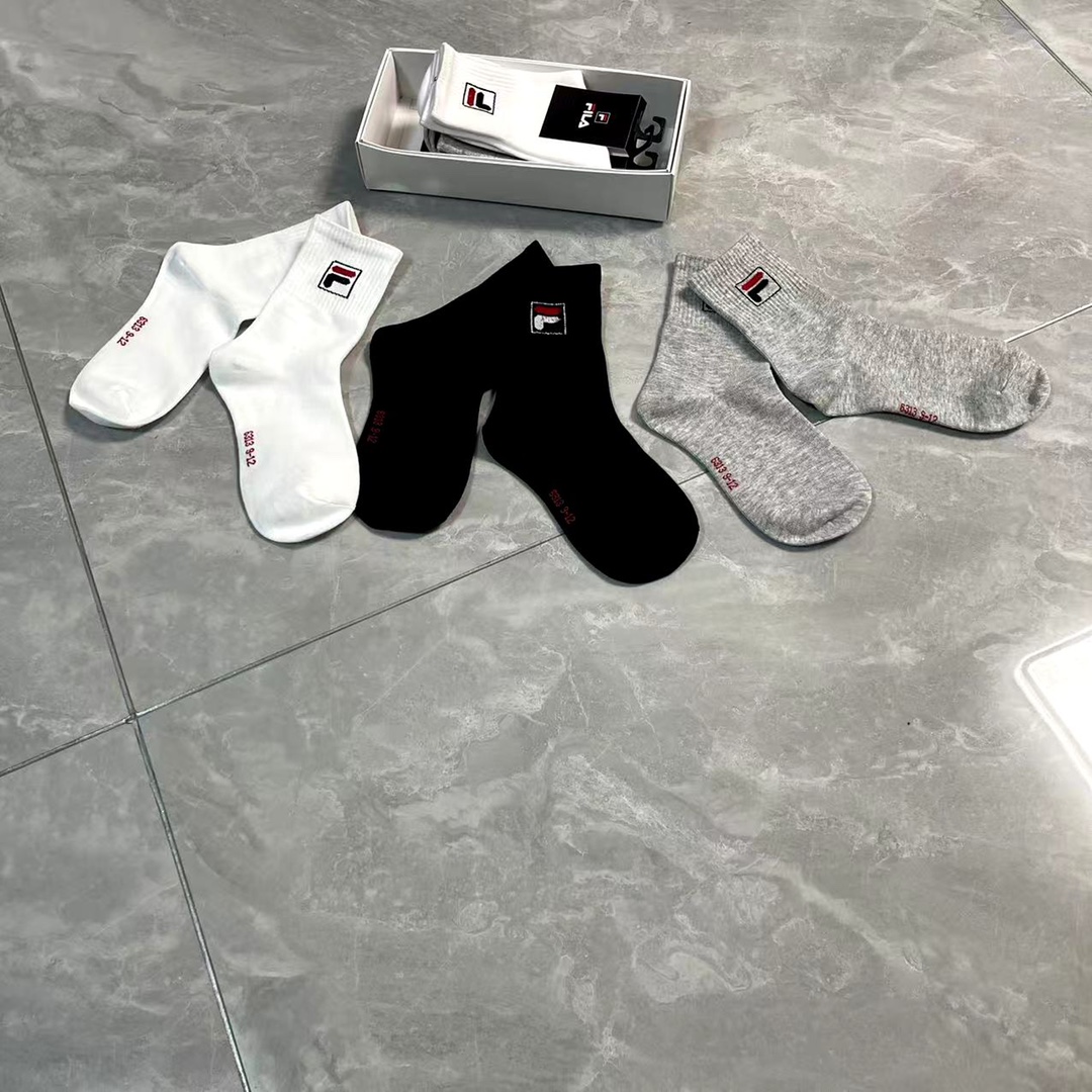 Fila Kids’ Cotton Socks with Embroidery: Best Wishes for the Best! - 图片 8