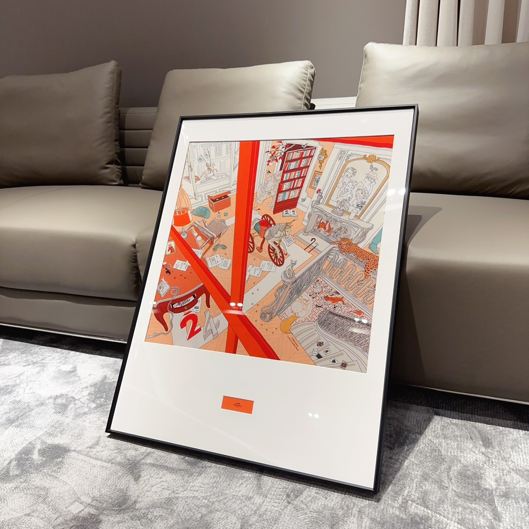 Hermès Haute Couture Silk Twill Scarf Shawl Ref.6CE45D30 2