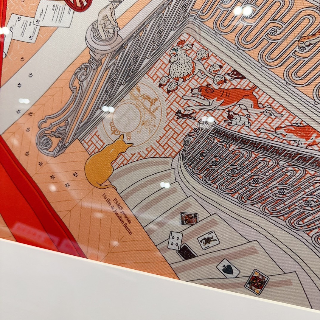 Hermès Haute Couture Silk Twill Scarf Shawl Ref.6CE45D30 7