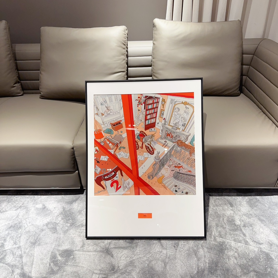 Hermès Haute Couture Silk Twill Scarf Shawl Ref.6CE45D30