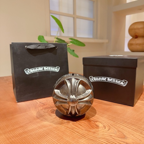 Chrome Hearts Cross Ball Silver-Plated Brass Piggy Bank - High-End Decor 1 Chrome Hearts Cross Ball Silver-Plated Brass Piggy Bank - High-End Decor
