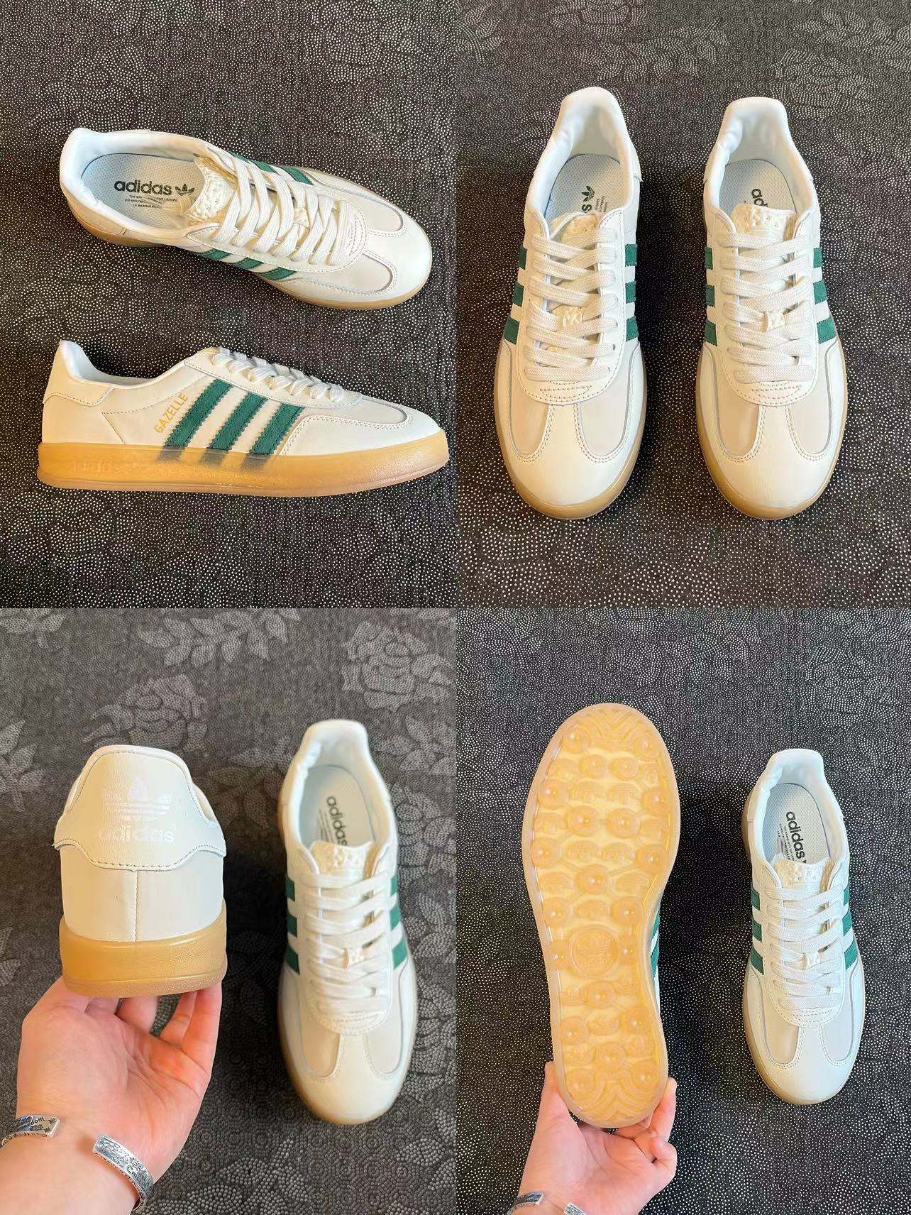 349 💰正品原盒 adidas originals Gazelle Indoor 潮流休闲 低帮板鞋 7色合集 🔥 size：36-46 Atp代工厂原盒！ 近期大热的Gazelle Indloor太好穿了，满满的复古感 适合这个季节穿 支持得物App/识货App鉴定 支持90 天无理由售后