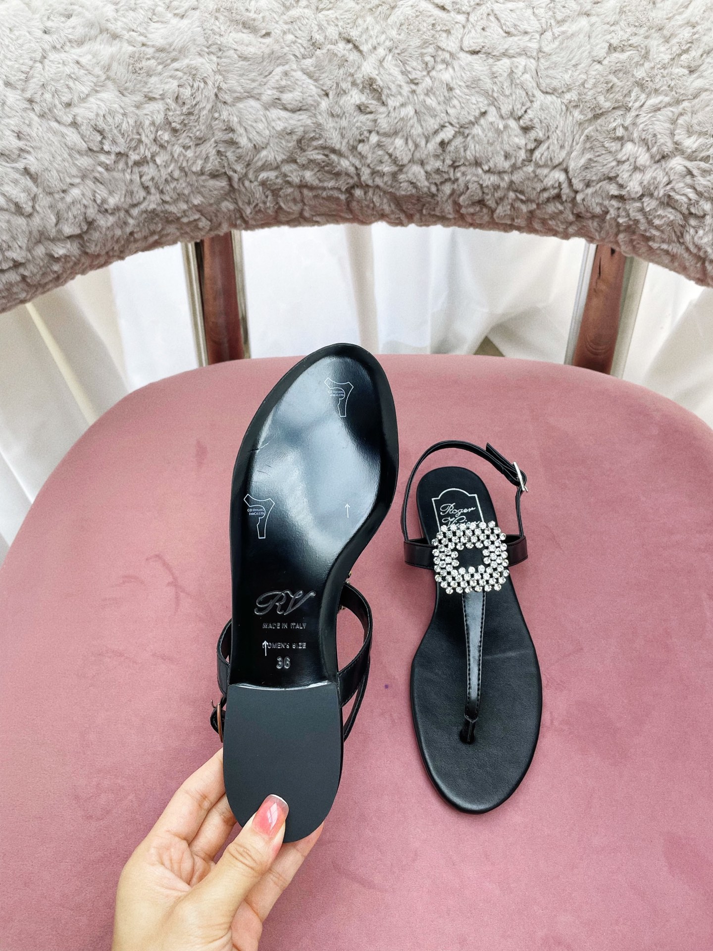 “European Style Parisian Sandals: Vintage, Comfortable, Elegant with Italian Leather Soles and Custom Metal Buttons” - 图片 9