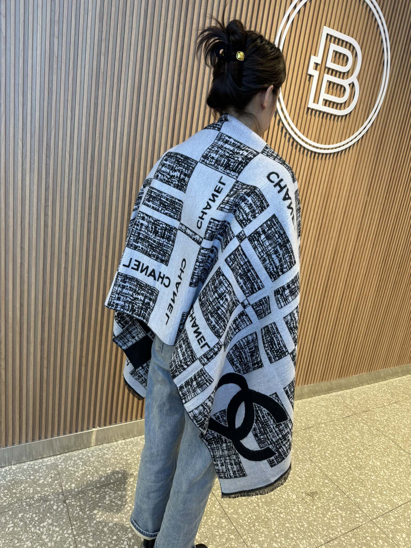 Chanel Haute Couture Silk Twill Scarf Shawl Ref.2541CCDB 5