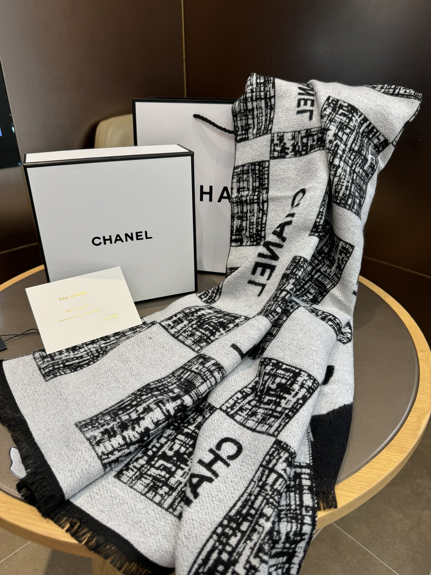 Chanel Haute Couture Silk Twill Scarf Shawl Ref.2541CCDB 4