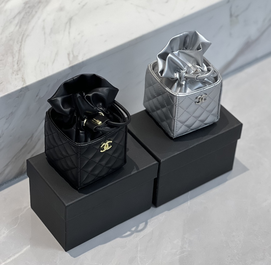 CHANEL Mini Drawstring Bucket Bag - Comprehensive