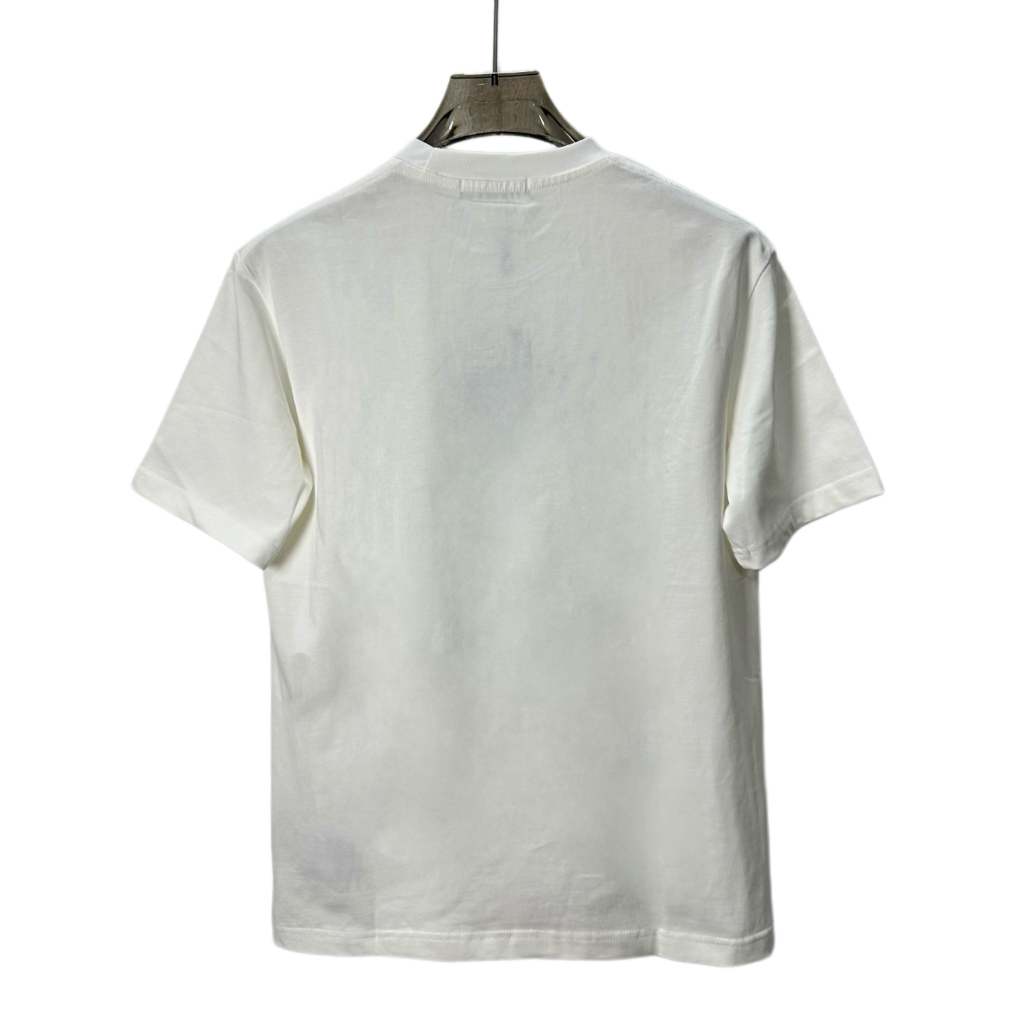 PRADA/普拉达 拎包人物logo刺绣圆领短袖 黑色 白色