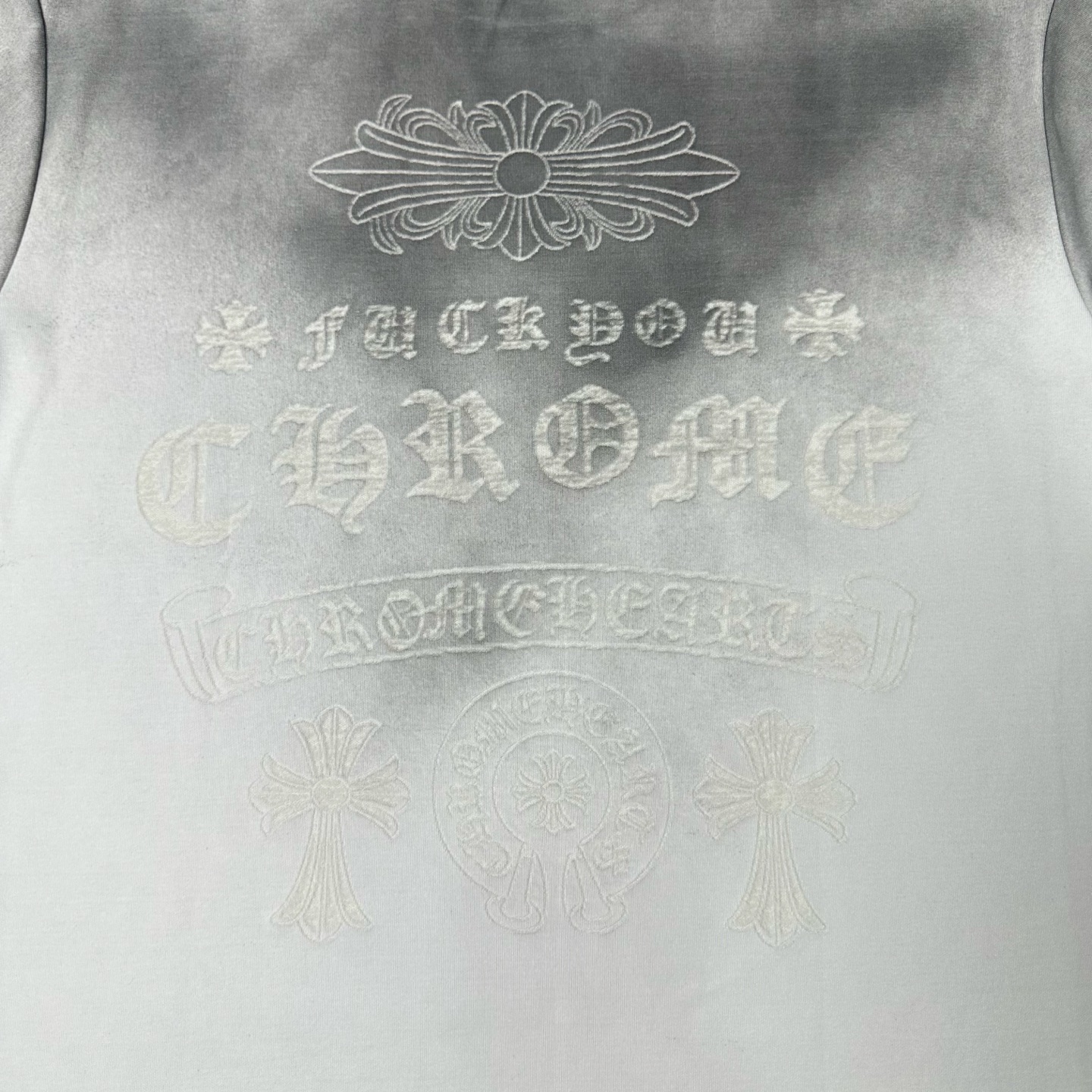 CHROME HEARTS/克罗心 十字架镭射激光破坏水洗圆领短袖 黑色 白色-Top High Quatity Cheap Sneakers Fashion Clothing Clothes Bags handbags Shoes of all Brand wholesale With The best Quality And Beautiful Price from China Factory Chinese suppliers wholesaler seller CHROME HEARTS/克罗心 十字架镭射激光破坏水洗圆领短袖 黑色 白色