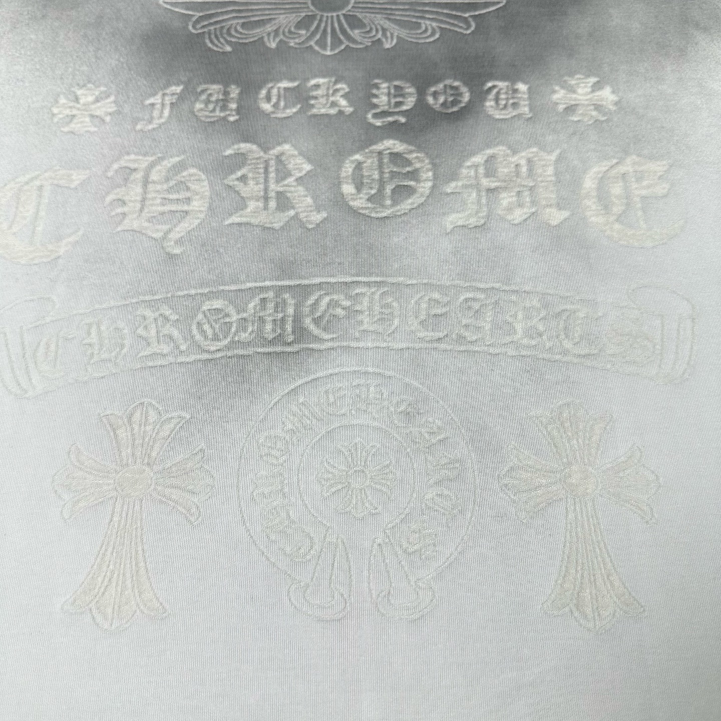 CHROME HEARTS/克罗心 十字架镭射激光破坏水洗圆领短袖 黑色 白色-Top High Quatity Cheap Sneakers Fashion Clothing Clothes Bags handbags Shoes of all Brand wholesale With The best Quality And Beautiful Price from China Factory Chinese suppliers wholesaler seller CHROME HEARTS/克罗心 十字架镭射激光破坏水洗圆领短袖 黑色 白色