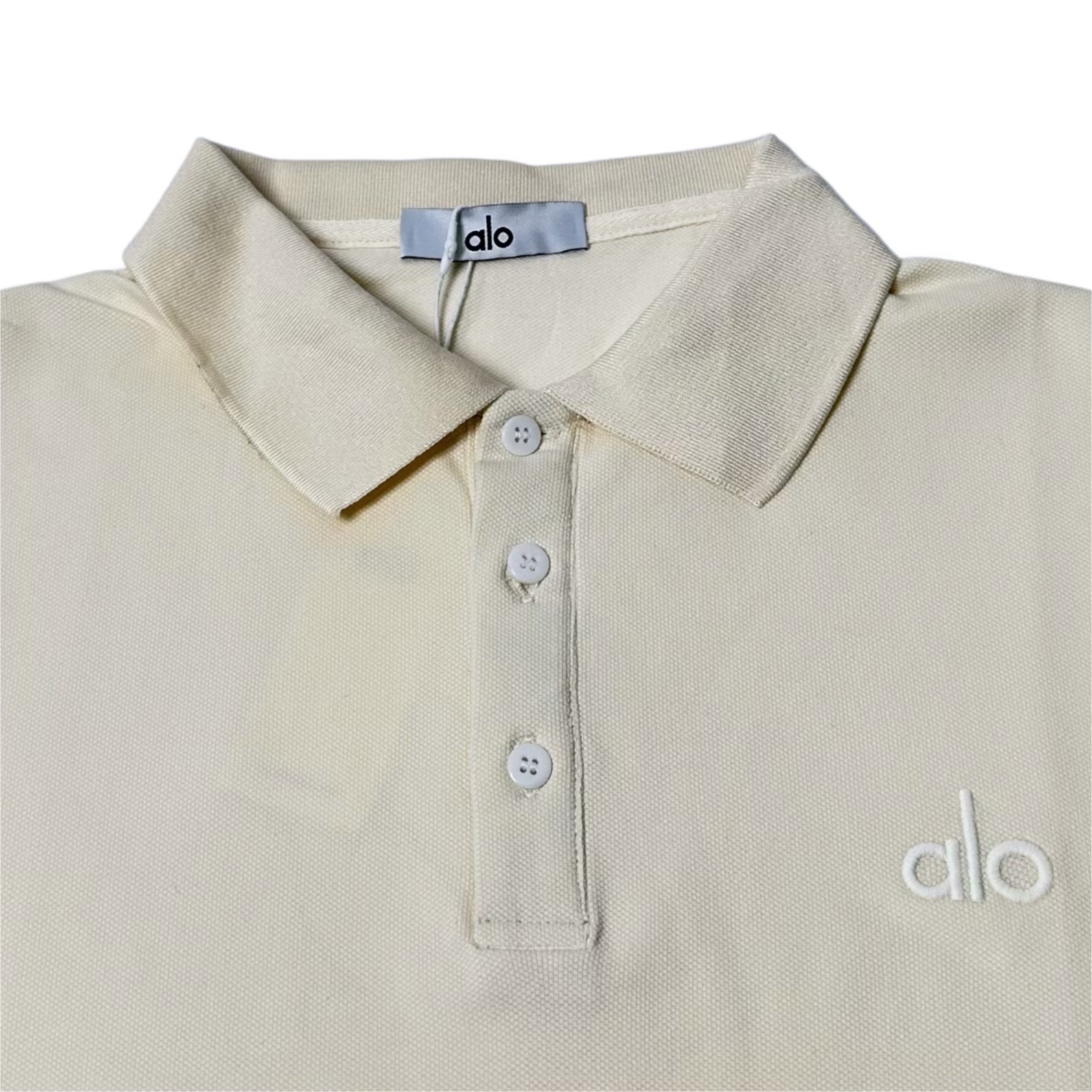 ALO 字母logo小标刺绣短袖Polo衫 主体采用高品质棉质珠地网眼布 黑色 杏色-Top High Quatity Cheap Sneakers Fashion Clothing Clothes Bags handbags Shoes of all Brand wholesale With The best Quality And Beautiful Price from China Factory Chinese suppliers wholesaler seller ALO 字母logo小标刺绣短袖Polo衫 主体采用高品质棉质珠地网眼布 黑色 杏色