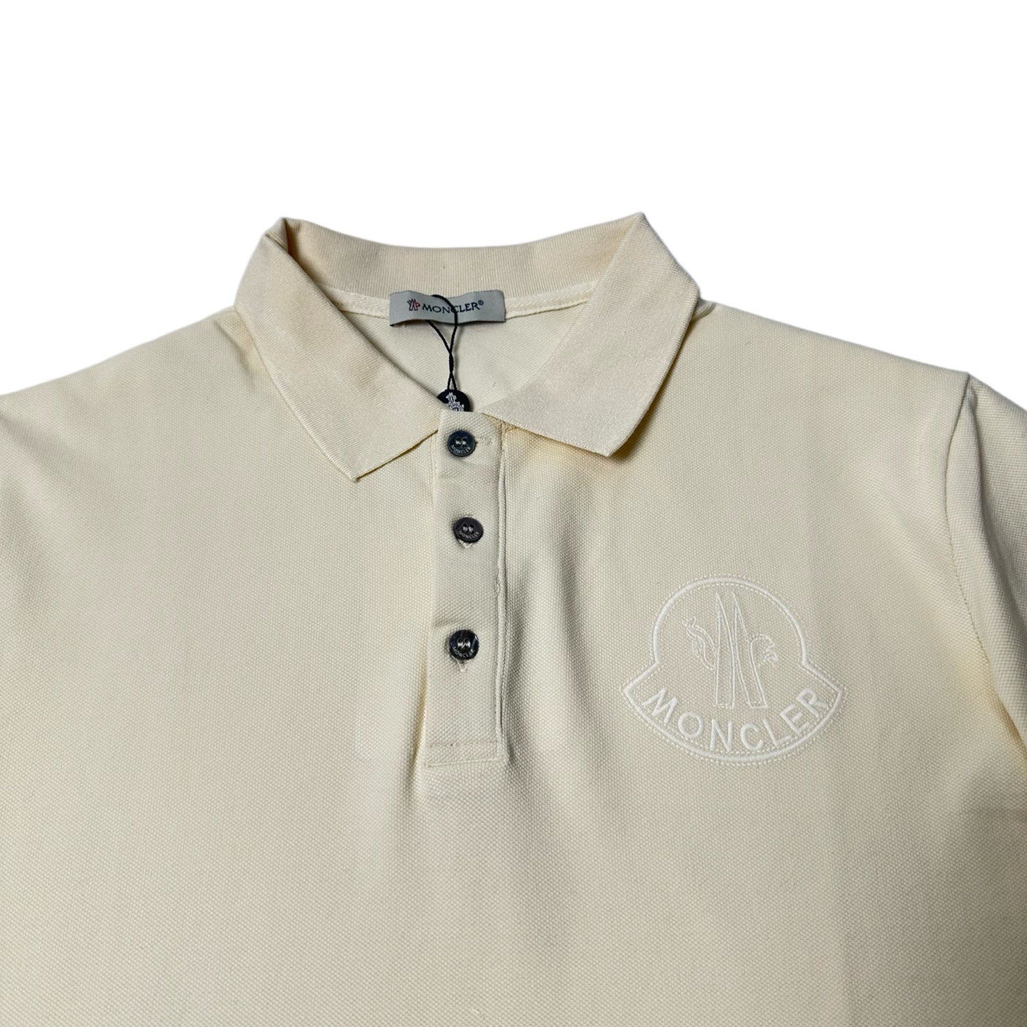 MONCLER/蒙口 胸前logo编织刺绣短袖Polo衫 黑色 杏色-Top High Quatity Cheap Sneakers Fashion Clothing Clothes Bags handbags Shoes of all Brand wholesale With The best Quality And Beautiful Price from China Factory Chinese suppliers wholesaler seller MONCLER/蒙口 胸前logo编织刺绣短袖Polo衫 黑色 杏色