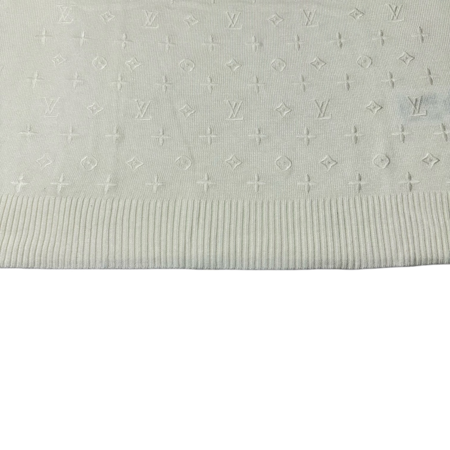LOUIS VUITTON/路易威登 满印老花提花短袖针织衫 白色-Chinese UA Cheap High Quatity Brand Clothes Bags handbags Sneakers wholesale wholesaler seller from China Factory suppliers Fashion Clothing Shoes best Quality Beautiful Price LOUIS VUITTON/路易威登 满印老花提花短袖针织衫 白色