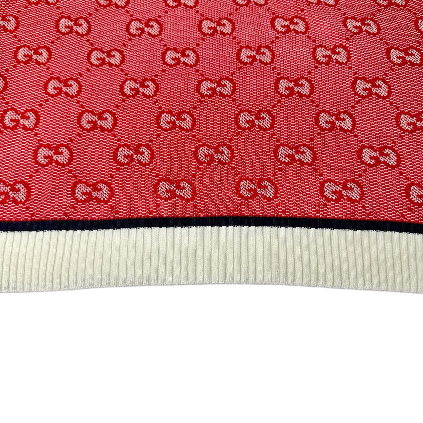 GUCCI/古驰 满印GG提花字母针织短袖 白粉色-Chinese UA Cheap High Quatity Brand Clothes Bags handbags Sneakers wholesale wholesaler seller from China Factory suppliers Fashion Clothing Shoes best Quality Beautiful Price GUCCI/古驰 满印GG提花字母针织短袖 白粉色