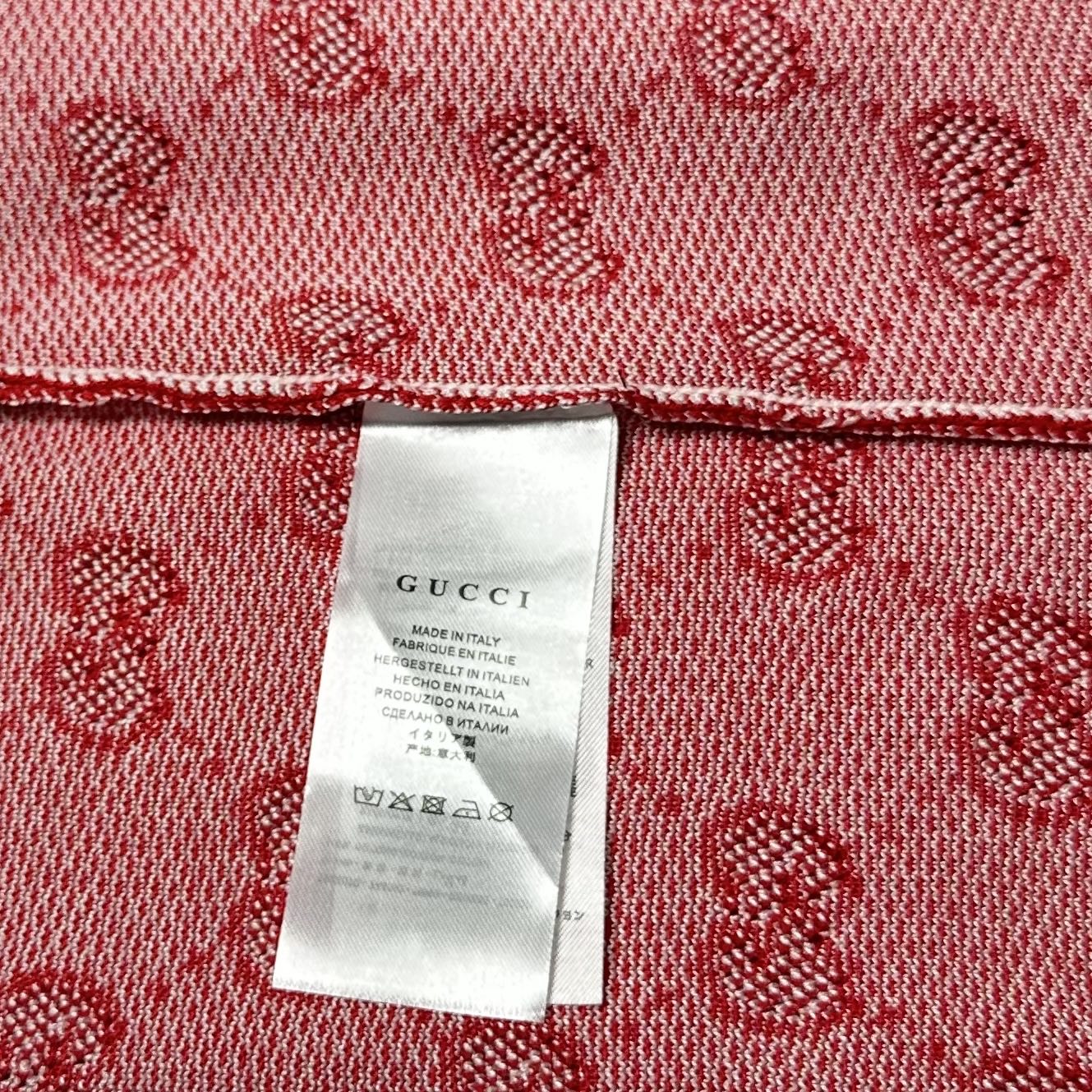 GUCCI/古驰 满印GG提花字母针织短袖 白粉色-Chinese UA Cheap High Quatity Brand Clothes Bags handbags Sneakers wholesale wholesaler seller from China Factory suppliers Fashion Clothing Shoes best Quality Beautiful Price GUCCI/古驰 满印GG提花字母针织短袖 白粉色