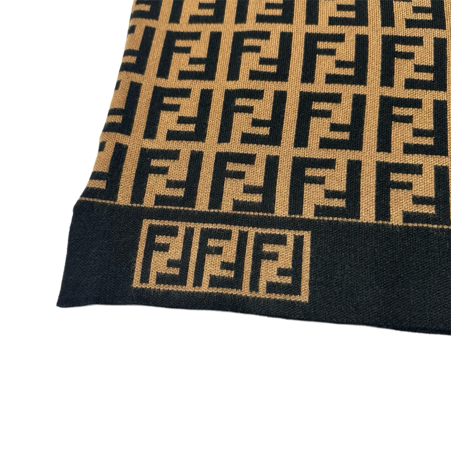 FENDI/芬迪 经典双F满印提花短袖针织衫 标志性FF老花满印设计辨识度拉满